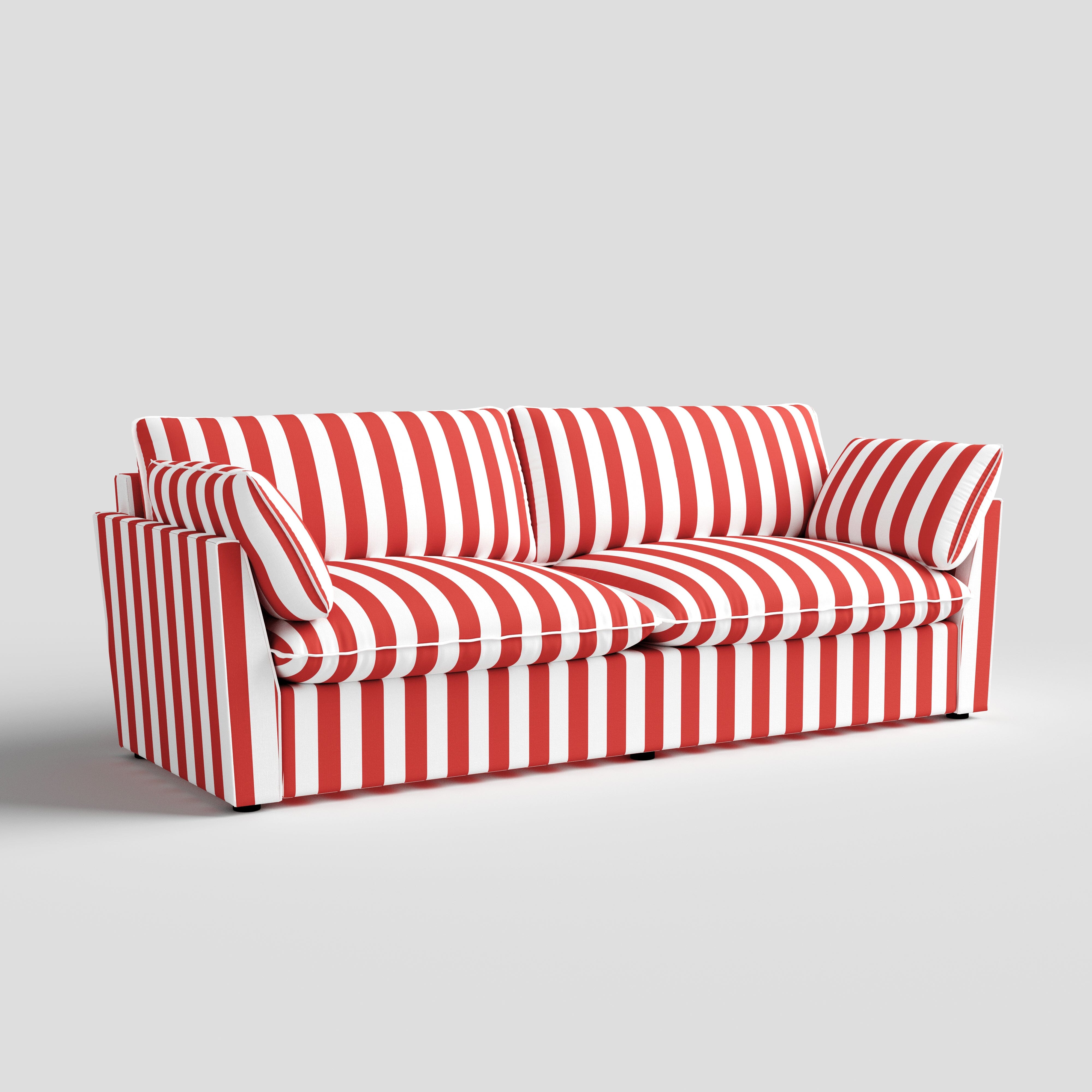 Cottonfy Retro Striped Fabric Handmade Sofa Cottonfy UK 