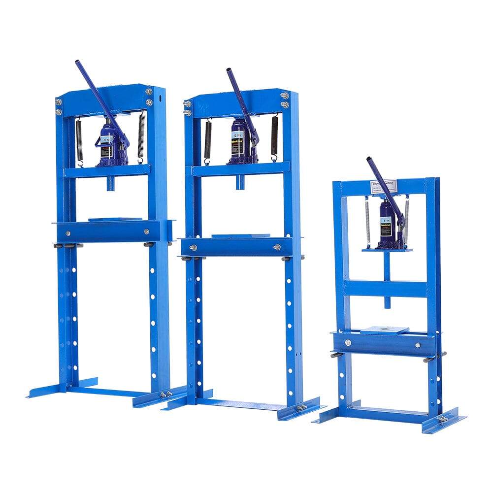 6/12/20Ton Blue Hydraulic Shop Press with Press Plates – Living and Home