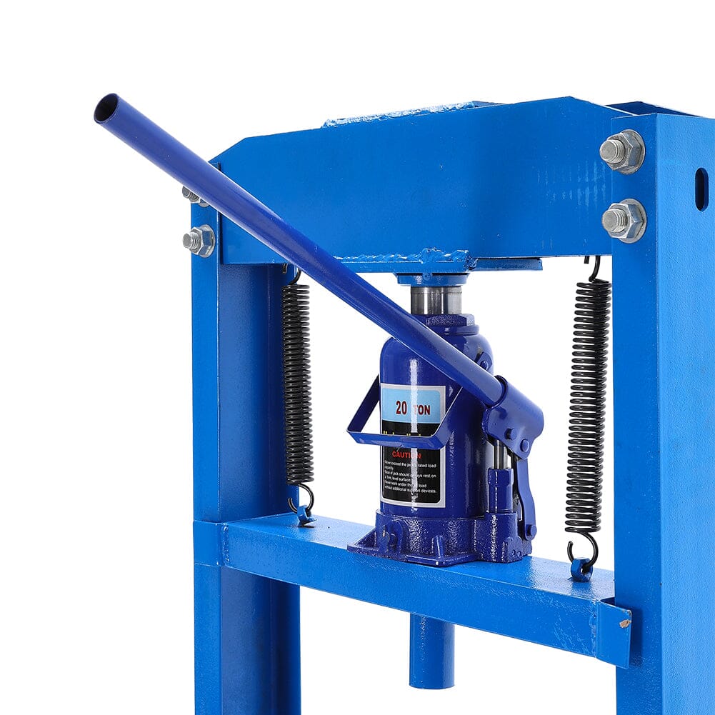 6/12/20Ton Blue Hydraulic Shop Press with Press Plates – Living and Home