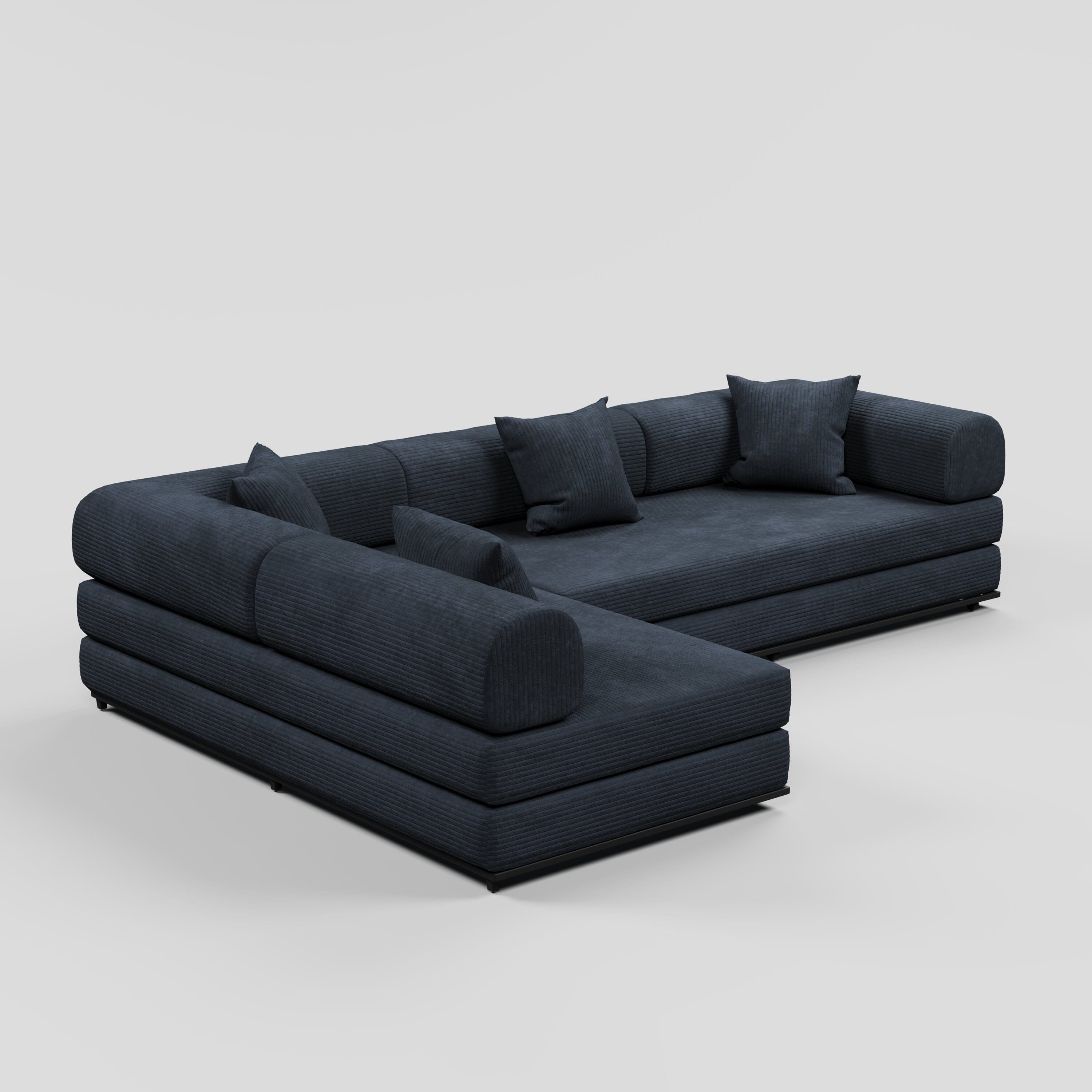 Cottonfy Matcha Toast Sofa Bed Cottonfy UK Navy Corner 