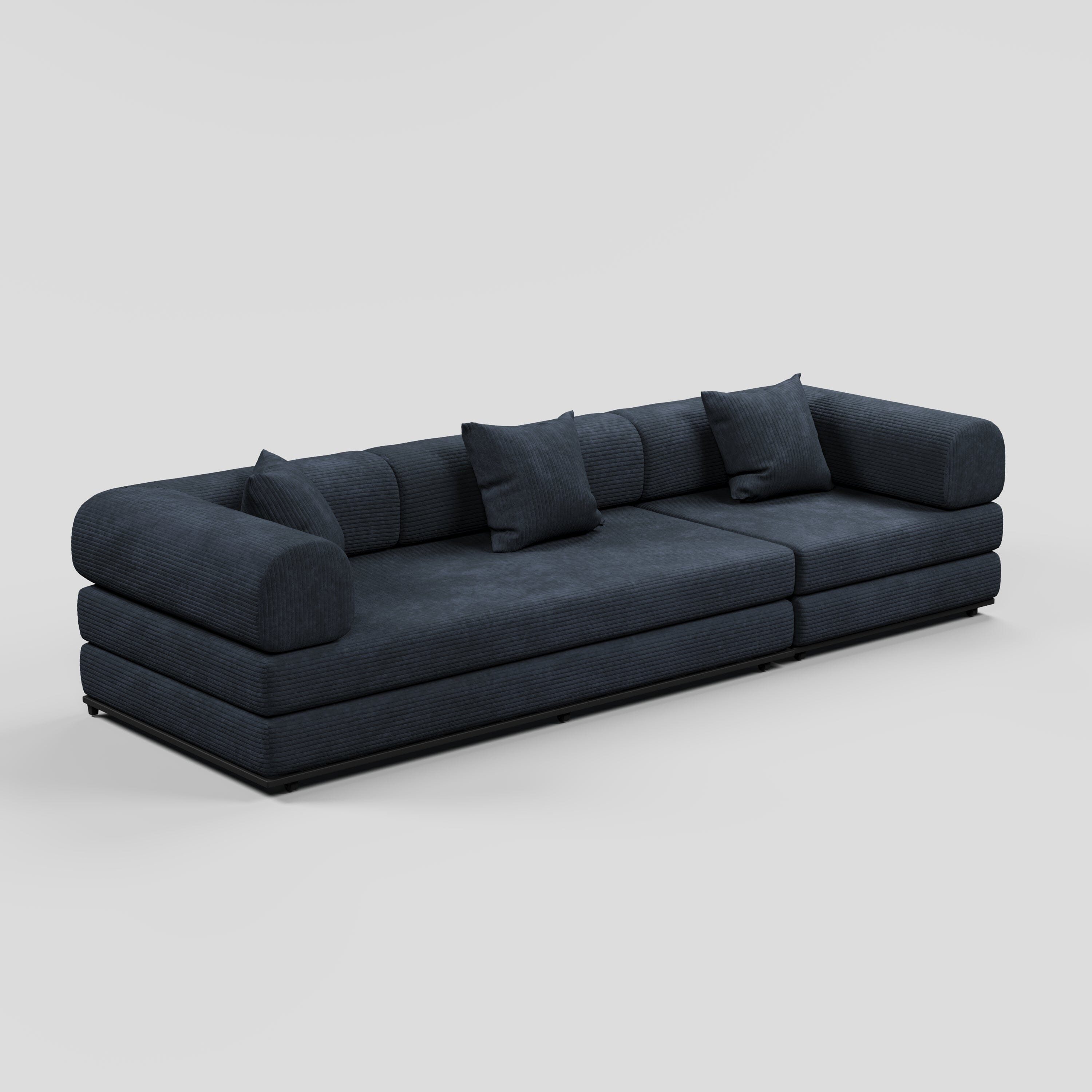 Cottonfy Matcha Toast Sofa Bed Cottonfy UK Navy 300 CM 