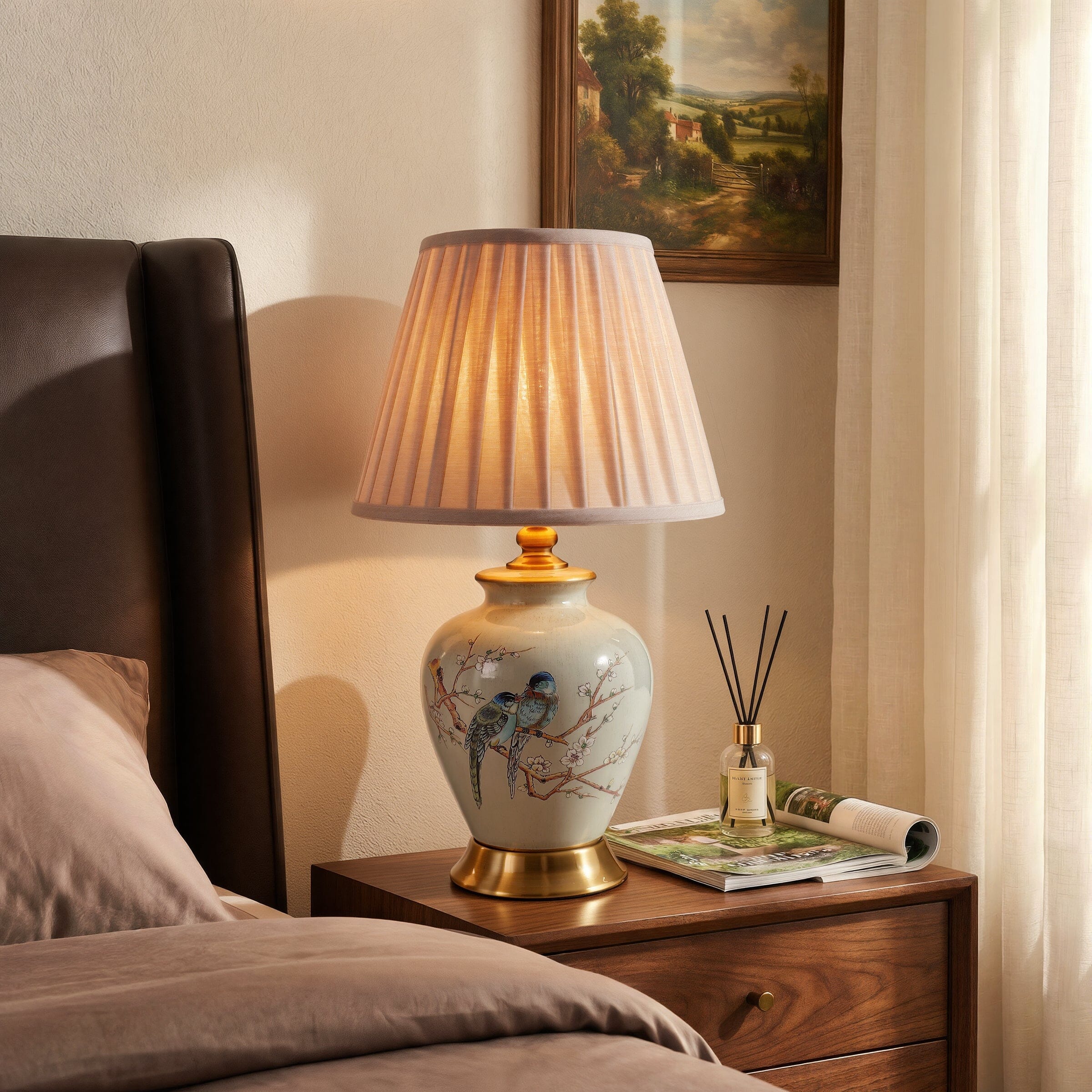 Lightsin Chinoiserie Hand-Painted Ceramic Table Lamp Collection Lightsin UK 