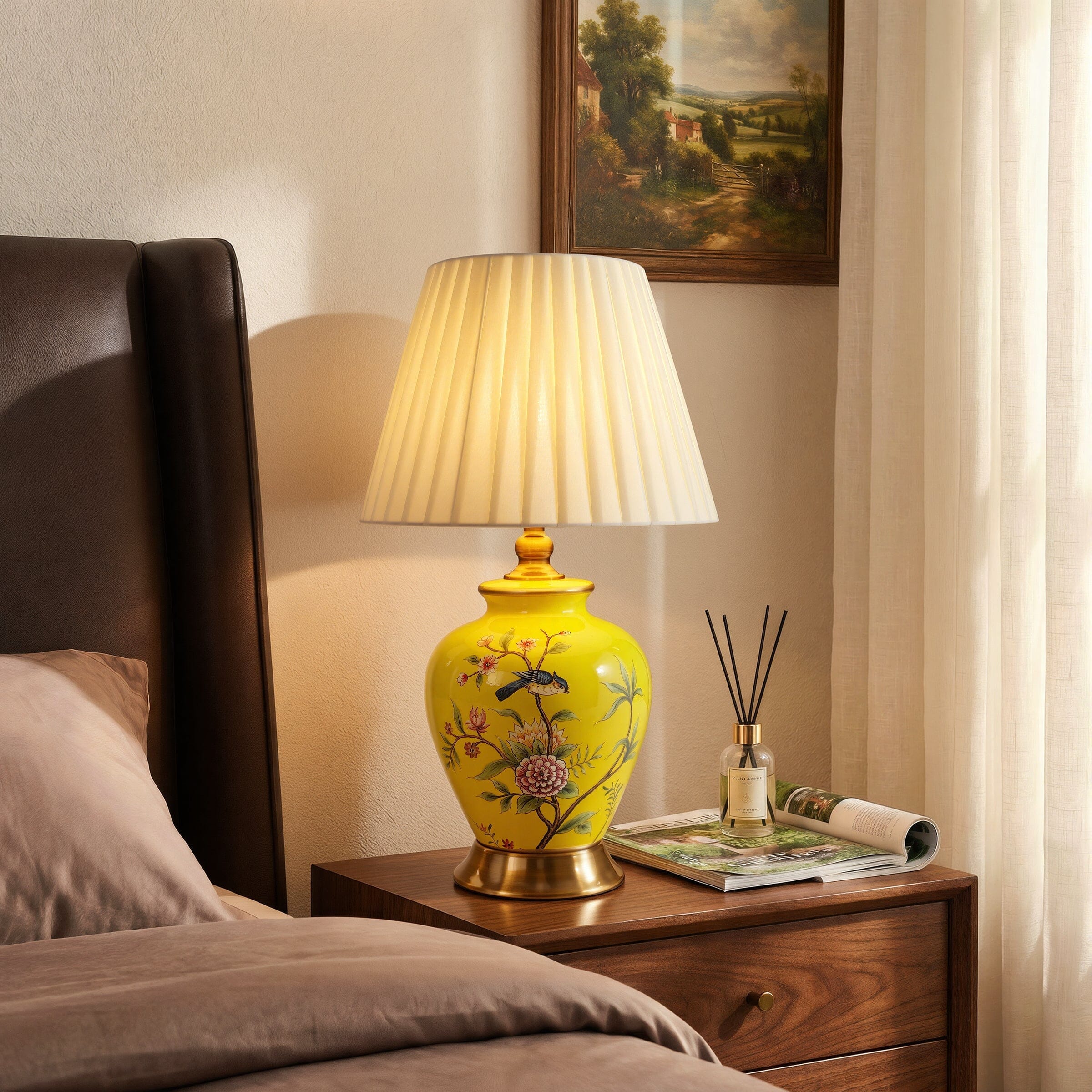 Lightsin Chinoiserie Hand-Painted Ceramic Table Lamp Collection Lightsin UK 