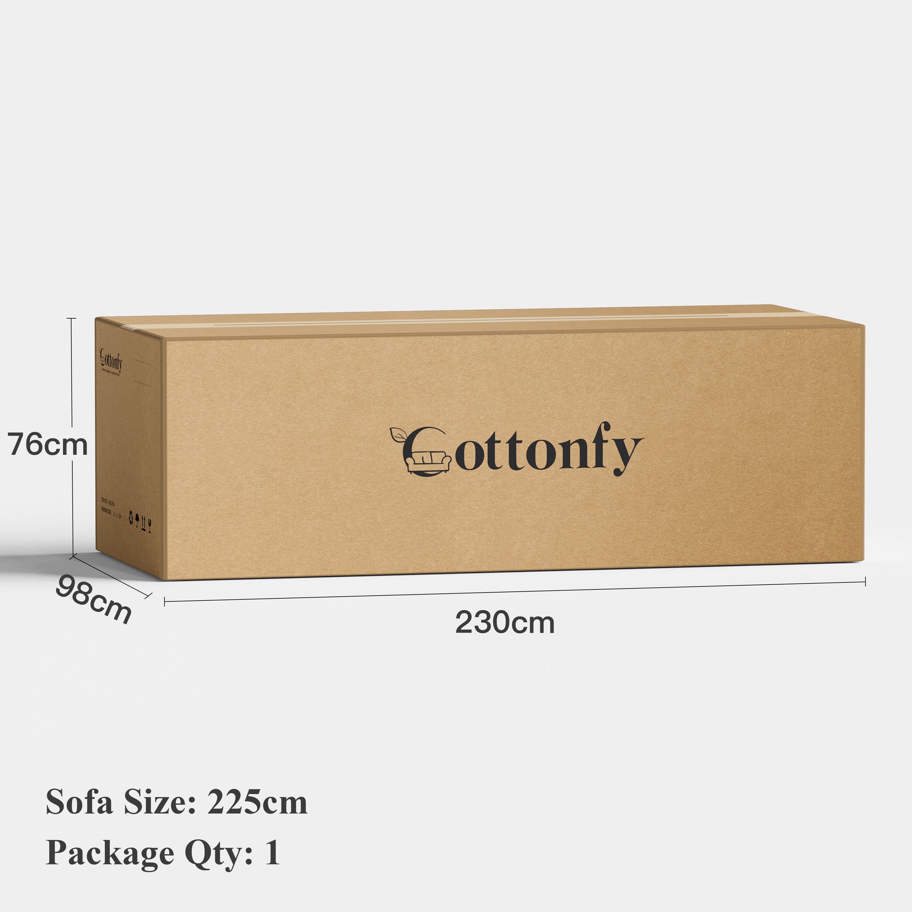 Cottonfy Creamy Tofu Block Pullout Sofa Bed with Storage Cottonfy UK 
