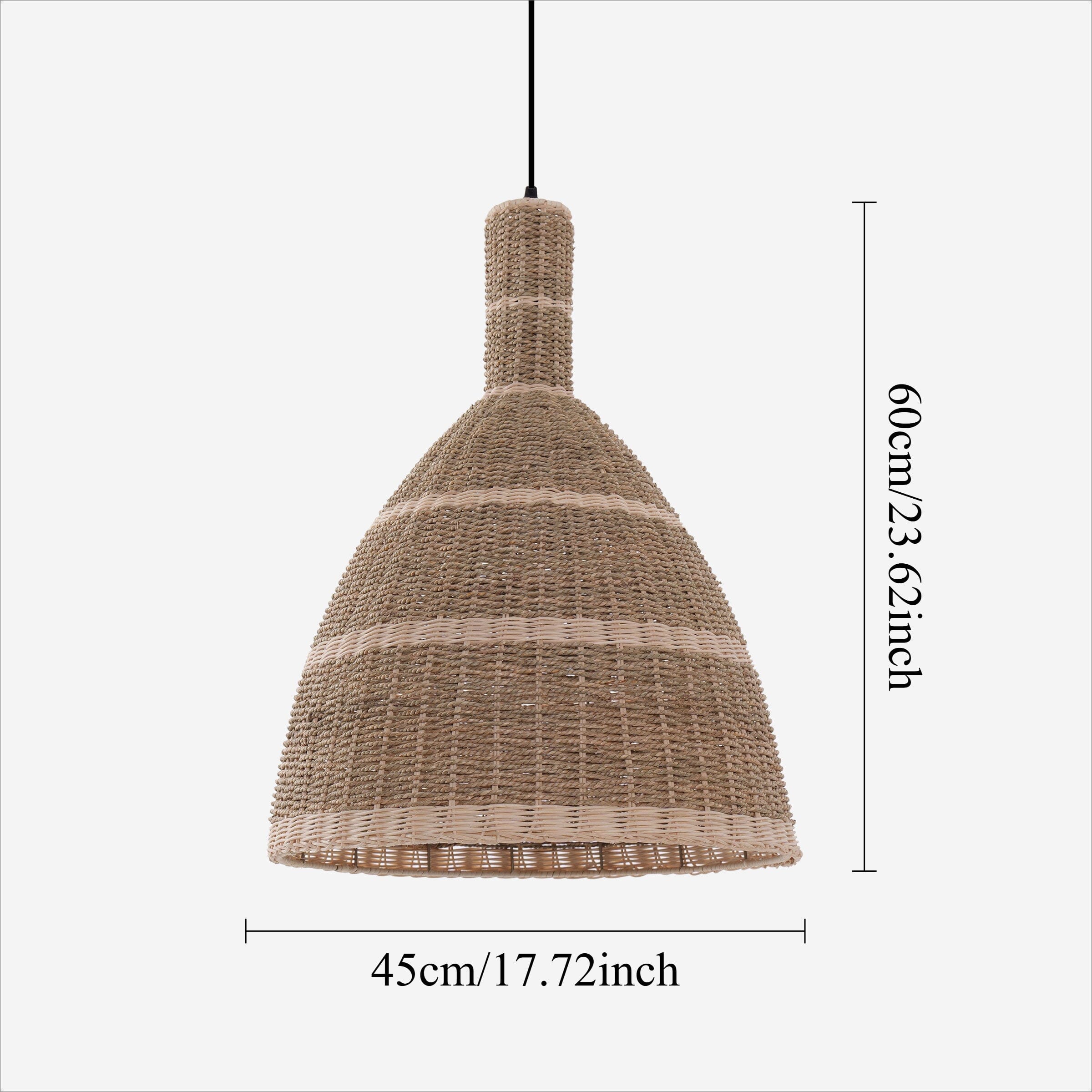 Lightsin Natural Woven Grass Dome Pendant Light for Cozy Interiors Lightsin UK 