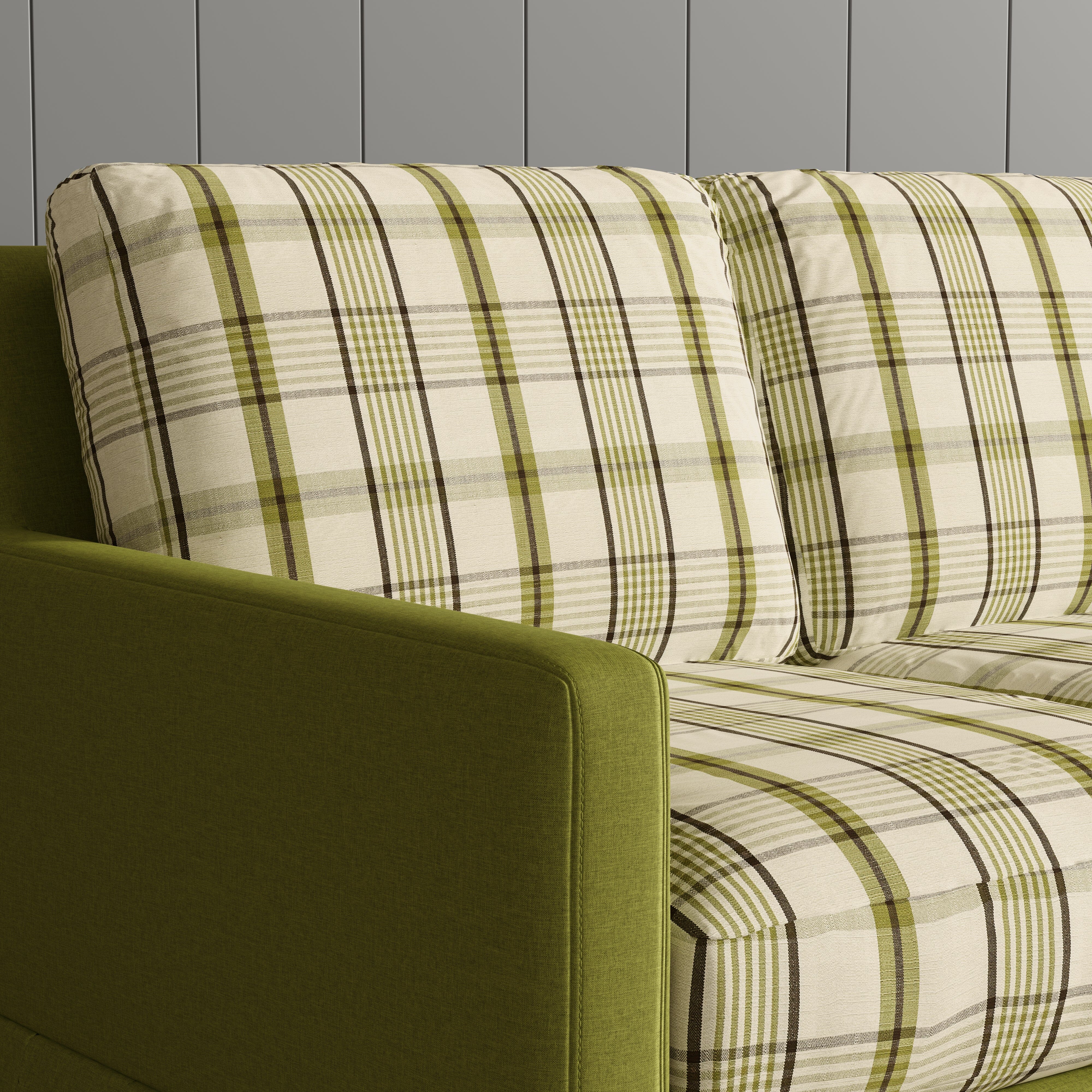 Cottonfy Country Check Sofa with Removable Skirted Covers May Sale Living and Home 