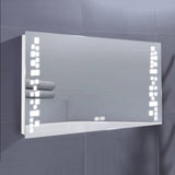 Modern Fog-Free LED Horizontal Bathroom Mirror, Surface Mount Living and Home 