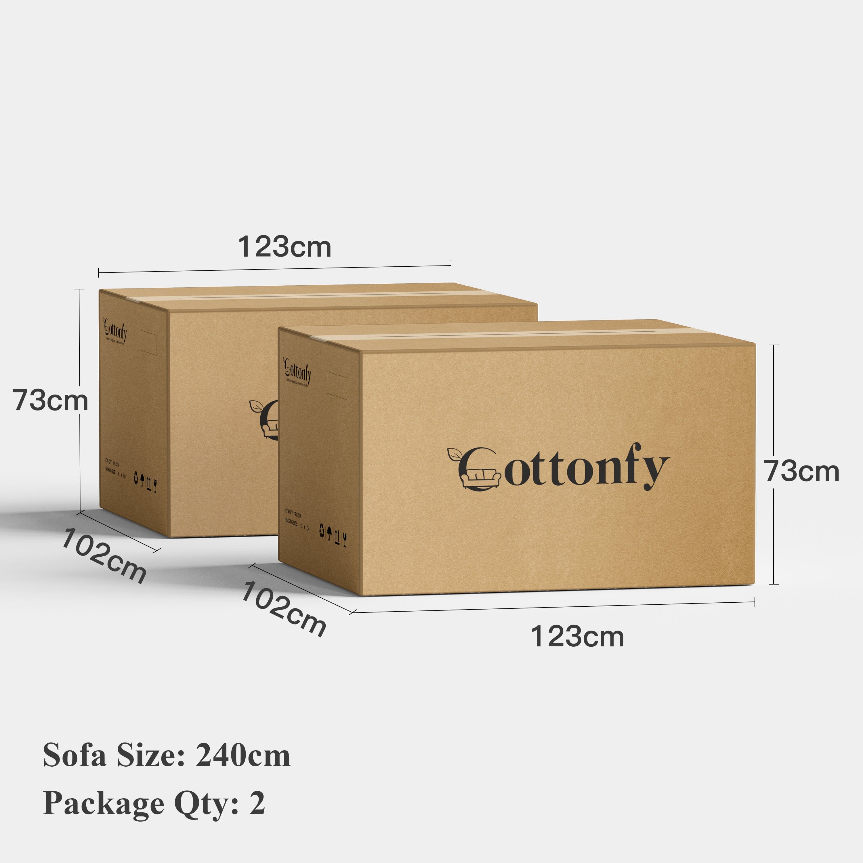Cottonfy Stylish Lambswool Sofa with Detachable Design Living and Home 