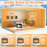 4.2KW Small Portable Gas Heater Cabinets Indoor Space Heaters Living and Home 