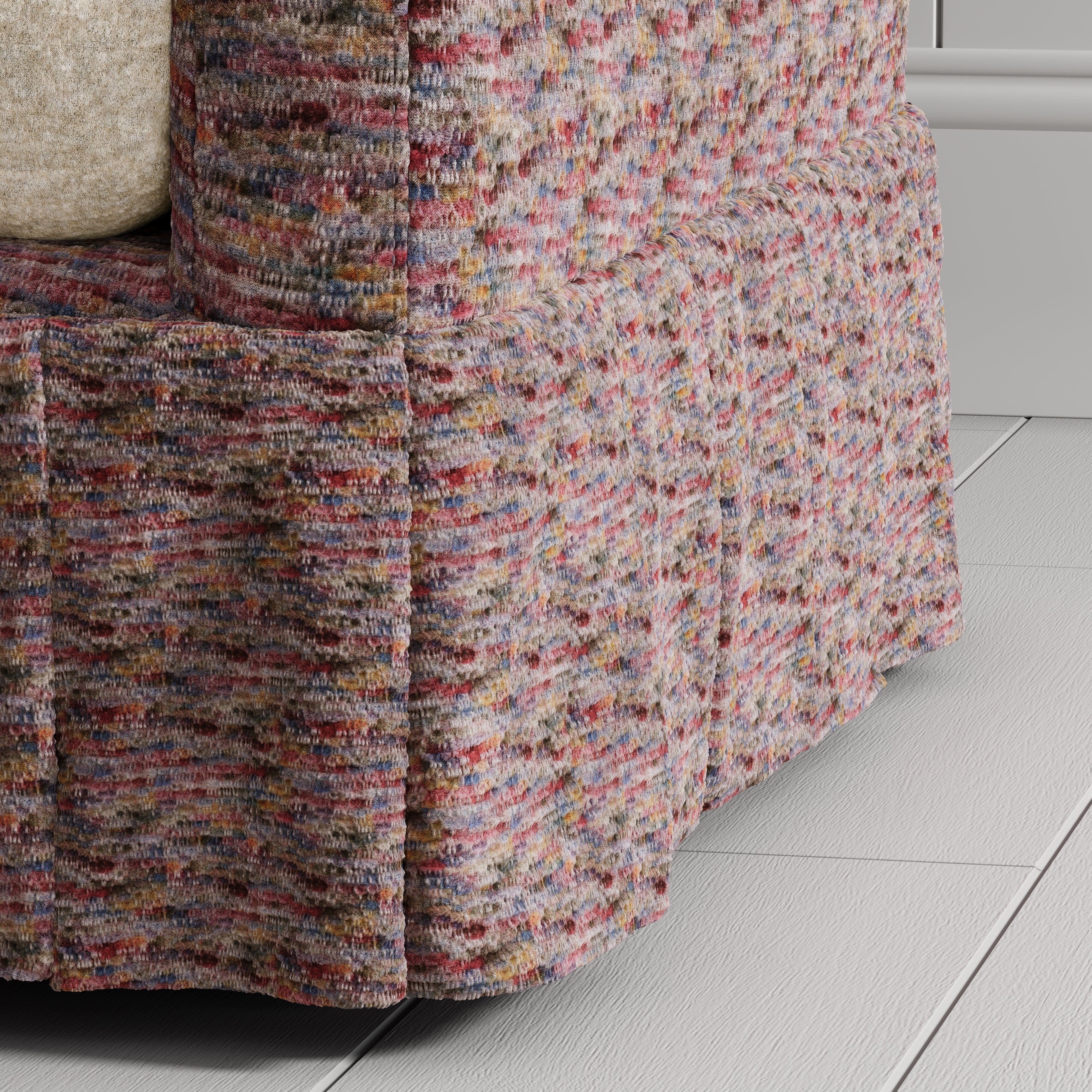 Cottonfy Country Check Sofa with Removable Skirted Covers May Sale Living and Home 
