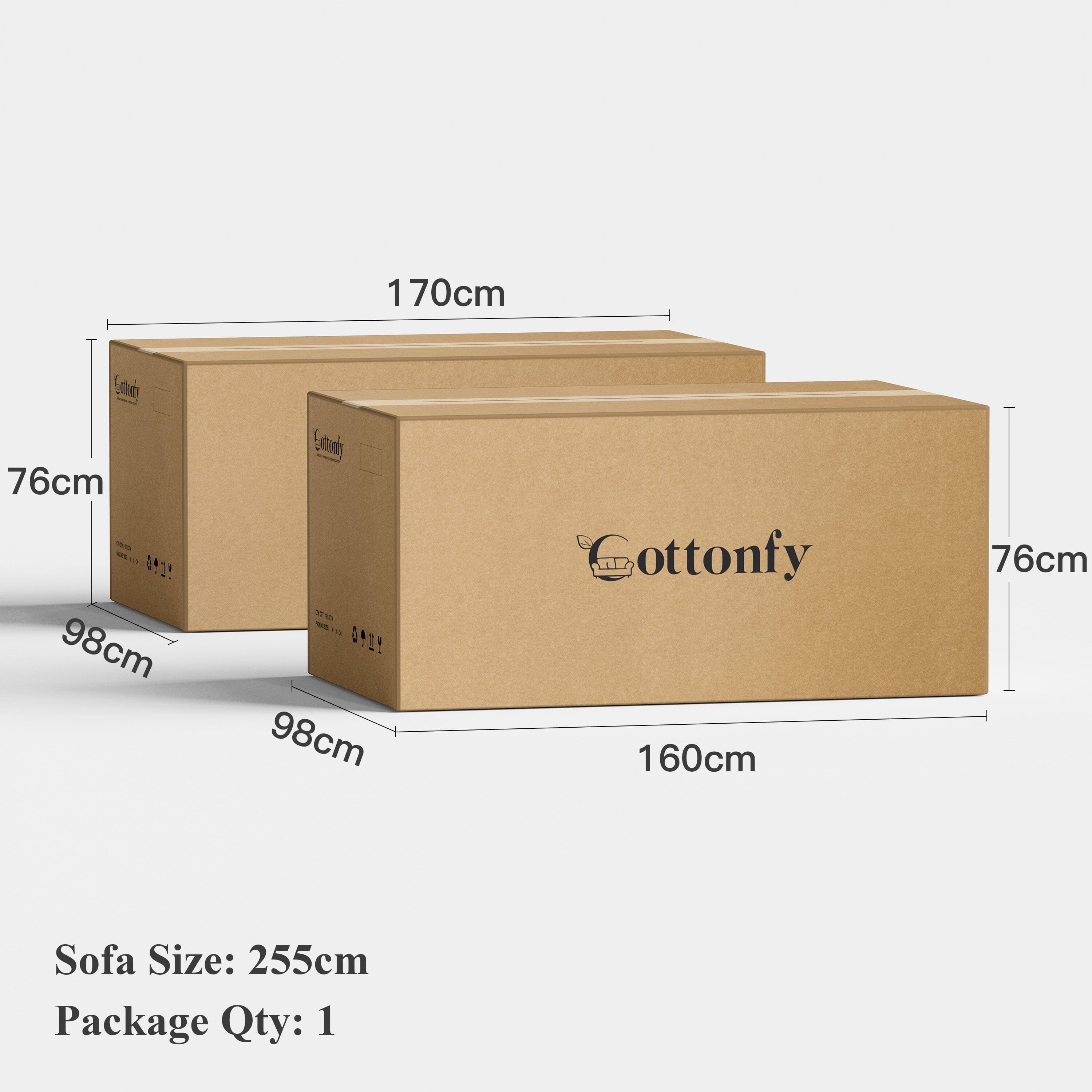 Cottonfy Creamy Tofu Block Pullout Sofa Bed with Storage Cottonfy UK 
