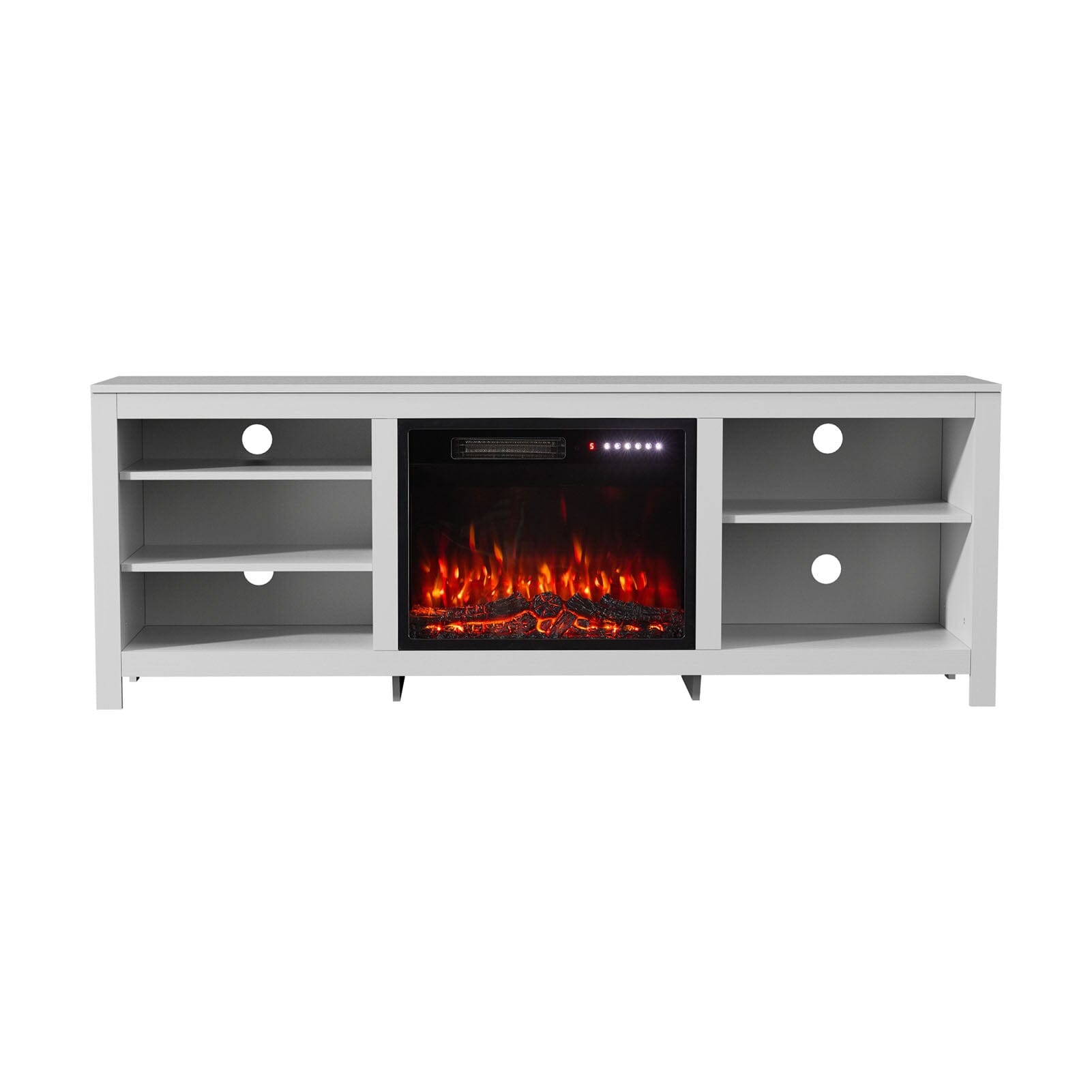 23Inch Electric Fireplace with TV Stand | 12 Flame Colours, Remote Control Living and Home 