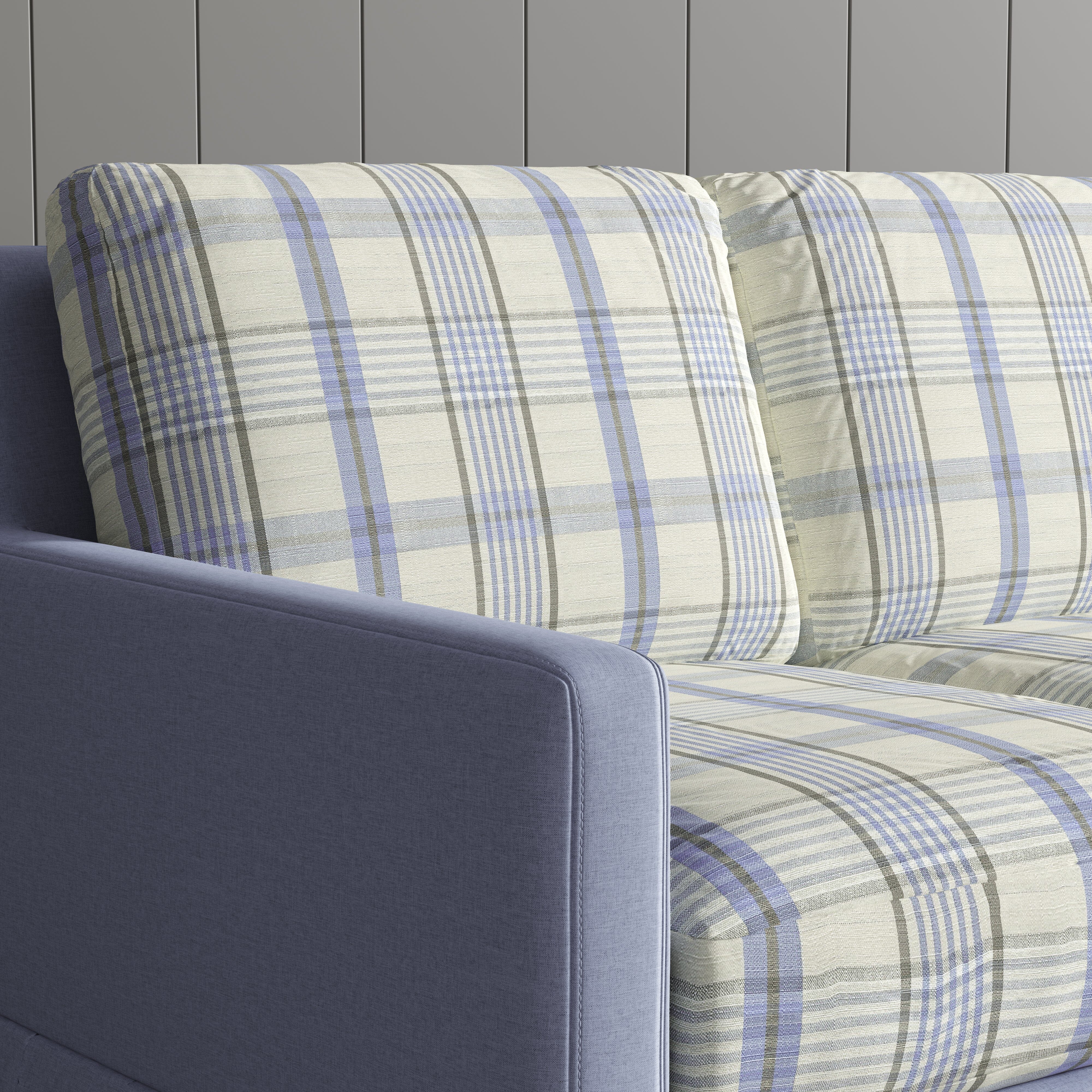 Cottonfy Country Check Sofa with Removable Skirted Covers May Sale Living and Home 