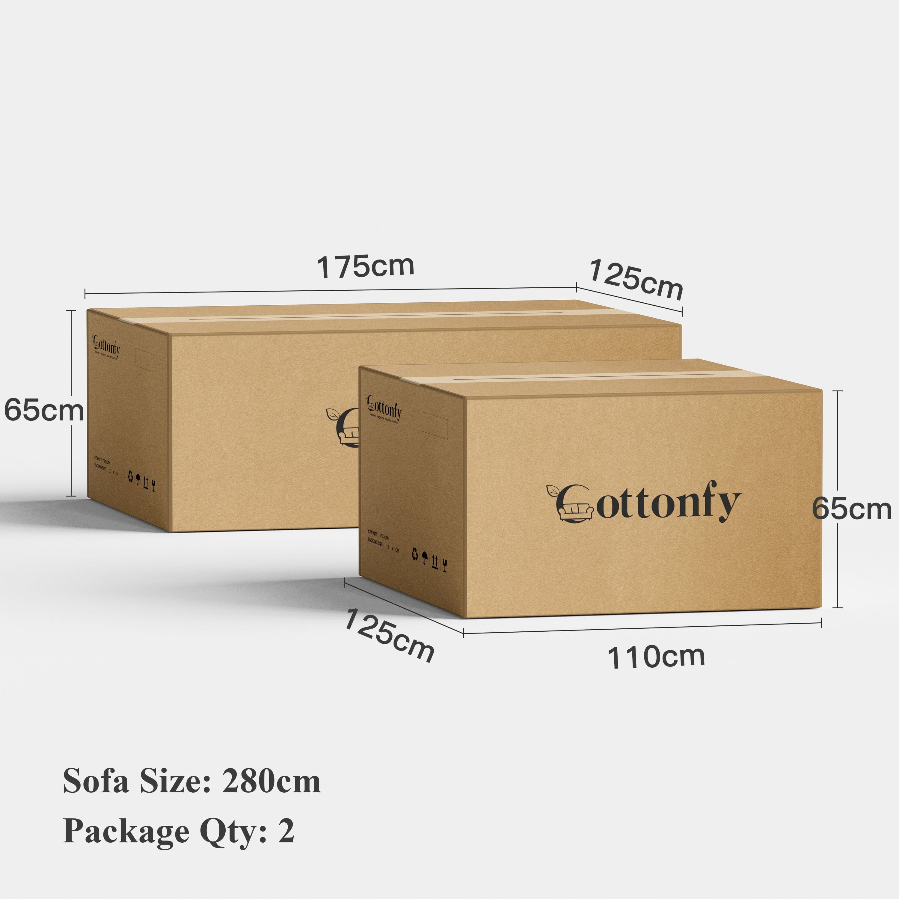 Cottonfy Corduroy Modular Wide Seat Chaise Sofa Block Sofa Beds Cottonfy UK 