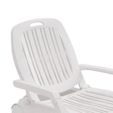 193cm D Outdoor Folding Lounge Chair Recliner with Wheels Sunloungers Living and Home 