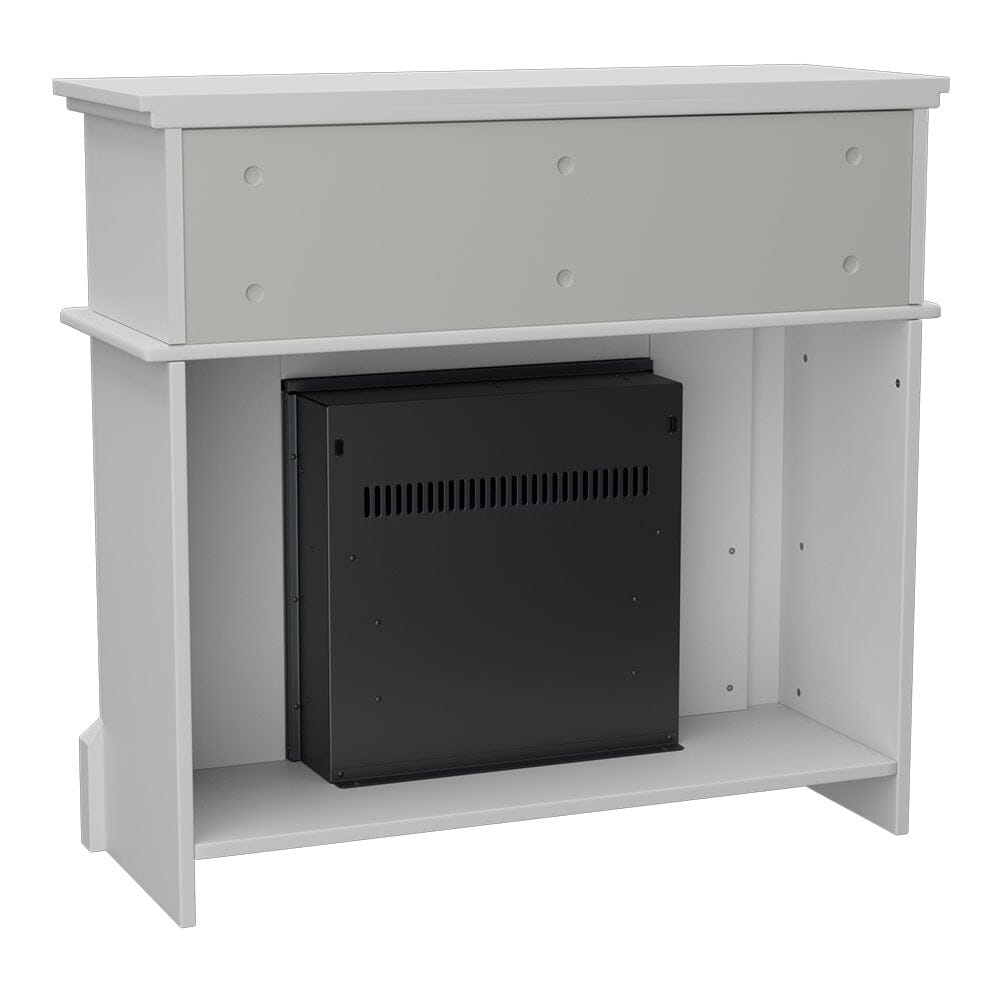 Wood Grain Fireplace Cabinet with 18inch Electric Fire | Touchscreen-enabled & remote-controlled Living and Home 