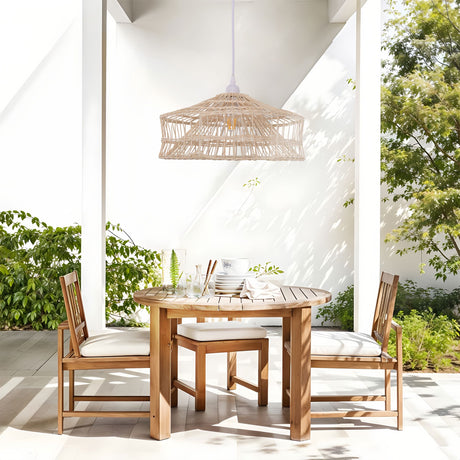 Lightsin NestLine Handwoven Shallow Pendant Lamp Lightsin UK 