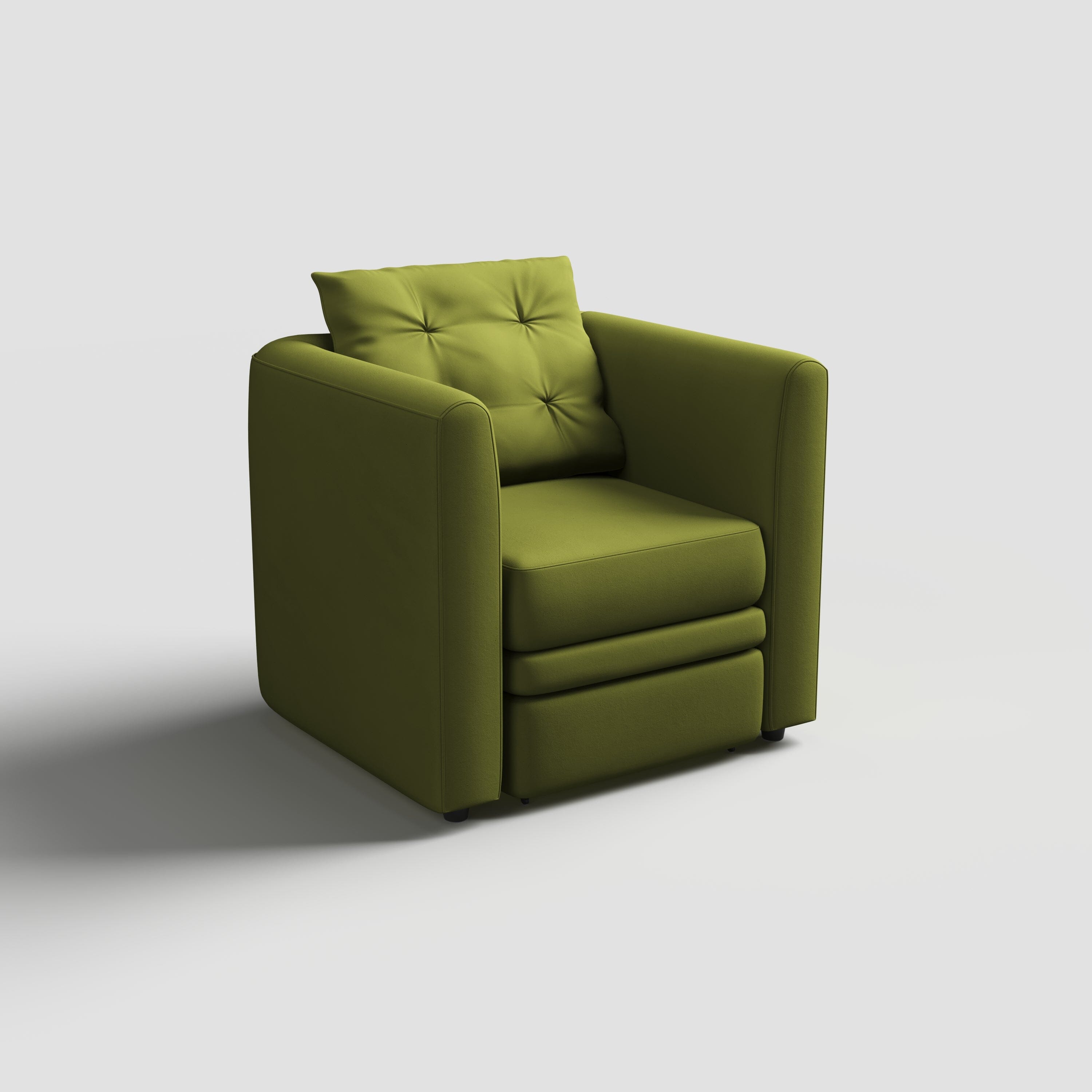Cottonfy Plush Velvet Snuggler Chair with Hidden Storage Footstool Cottonfy UK 