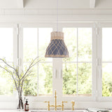 Lightsin Modern Rattan Pendant Light Available in Grey, Pink, and White Lightsin UK 