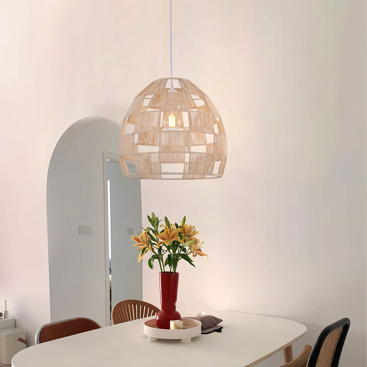 Lightsin Handwoven Rattan Pendant Light for a Warm & Stylish Ambiance Lightsin UK 