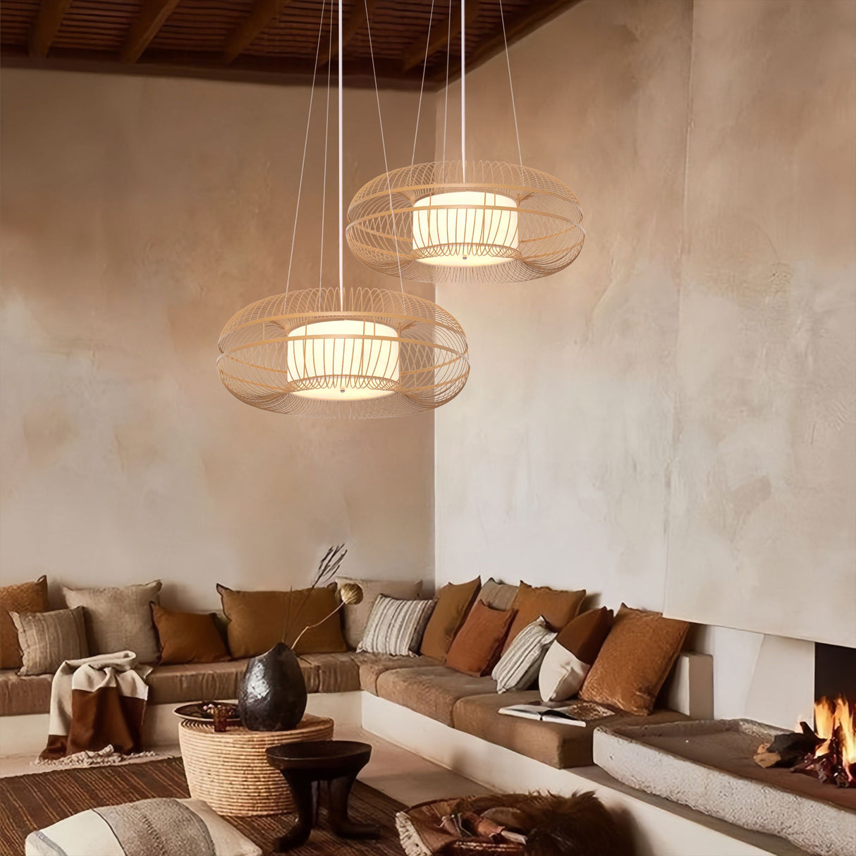 Lightsin Natural-Colored Modern Minimalist Pendant Light Lightsin UK M 