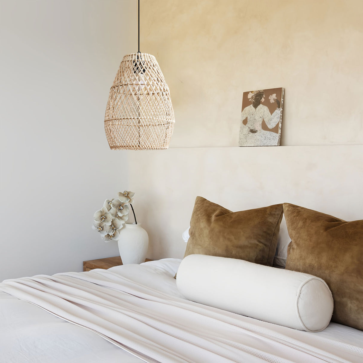 Lightsin Eco-Friendly Rustic Rattan Pendant Light For Home Decor Lightsin UK 