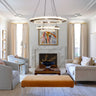 Lightsin Modern Ceiling Pendant Light with Aluminum and Acrylic Design Lightsin UK Double Ring 