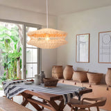 Lightsin Bohemian Wicker Hanging Lamp with Layered Woven Structure Lightsin UK M 