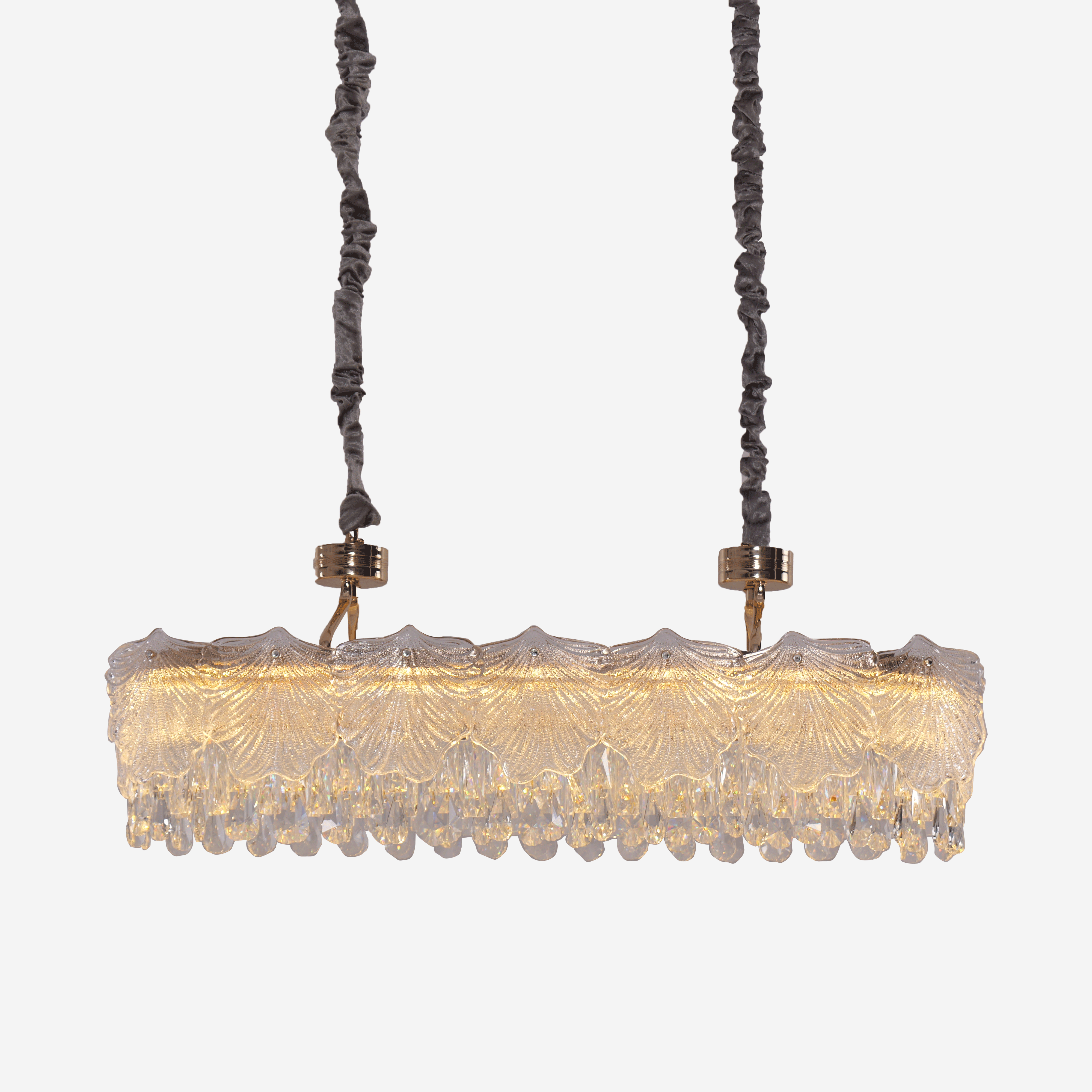 Lightsin Opulent Gold Chandelier Ceiling Light with Crystal Accents Lightsin UK 