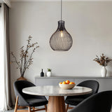 Lightsin Minimalist Black Wire Cage Pendant Light for Home Decor Lightsin UK 