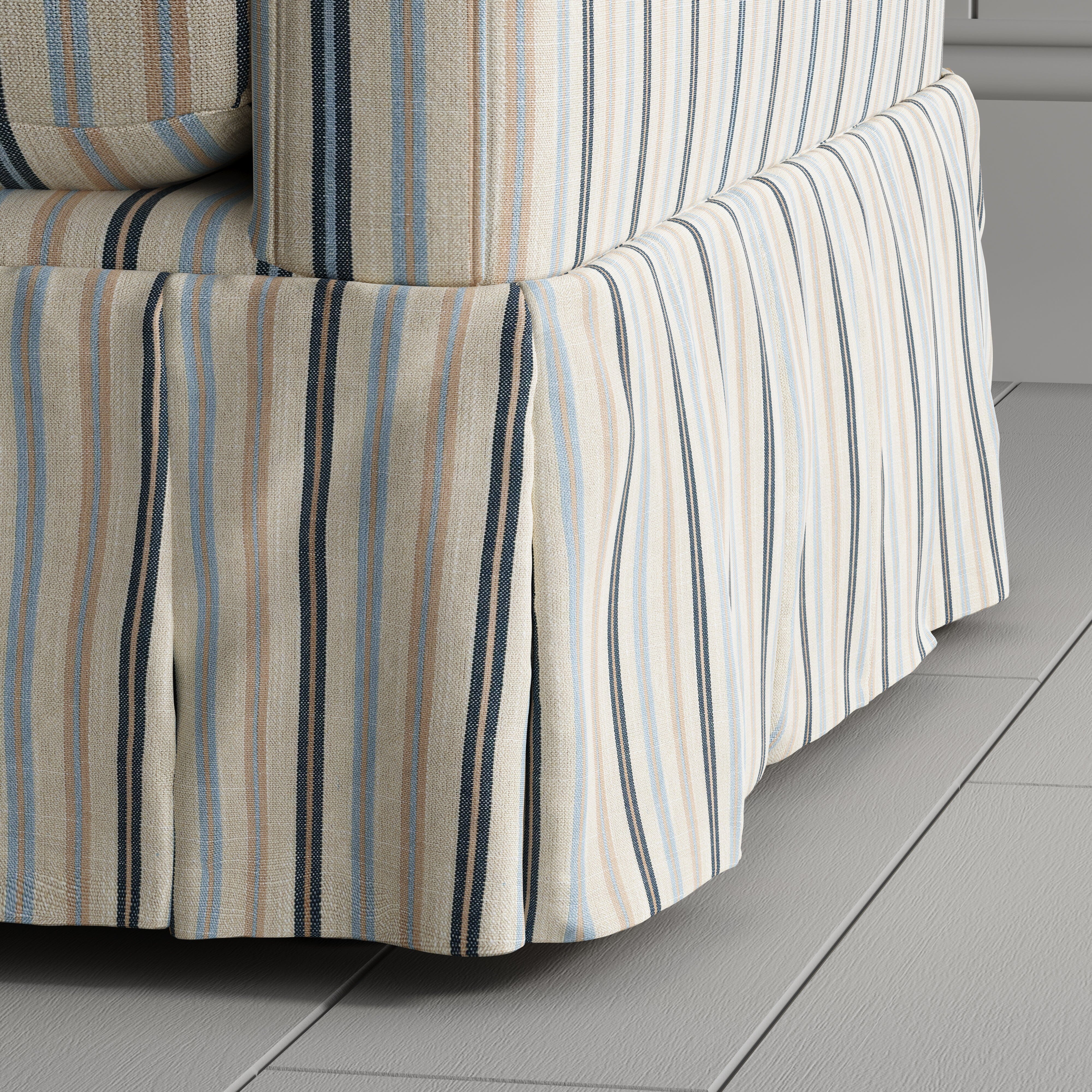Cottonfy Country Check Sofa with Removable Skirted Covers Living and Home 
