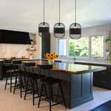 Lightsin Black Handcrafted Pendant Light Industrial Rattan Design for Home Décor Lightsin UK 