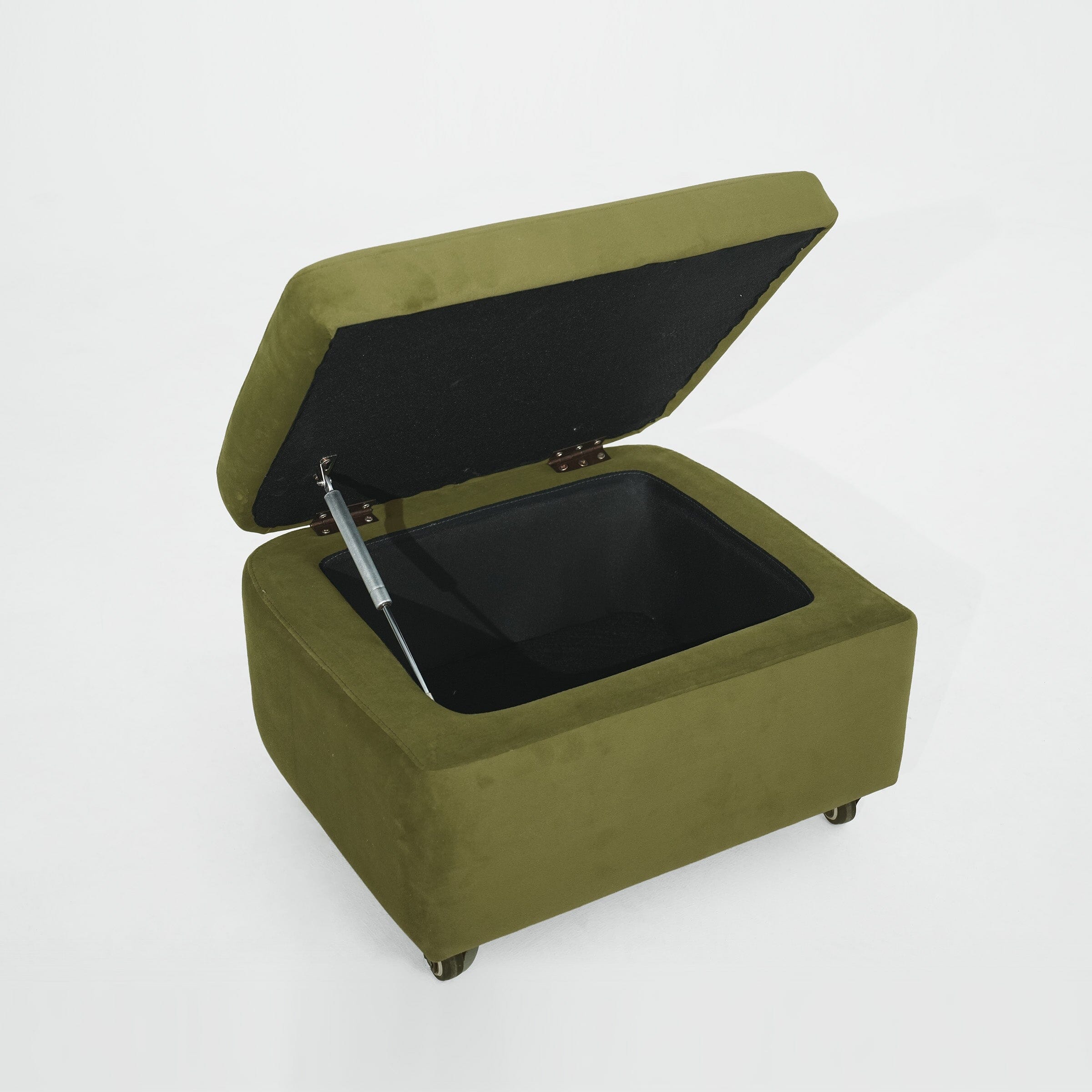 Cottonfy Plush Velvet Snuggler Chair with Hidden Storage Footstool Cottonfy UK 