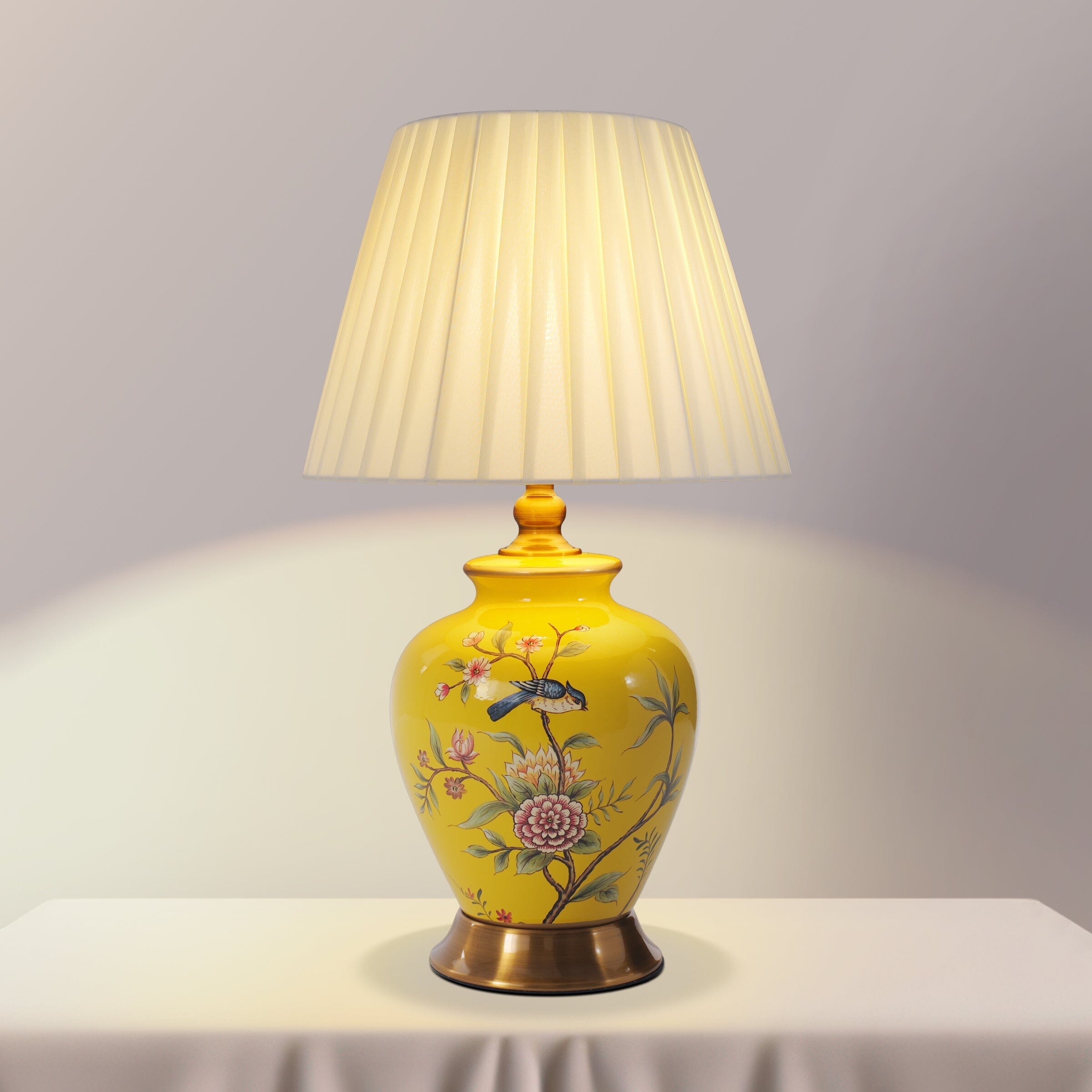 Lightsin Chinoiserie Hand-Painted Ceramic Table Lamp Collection Lightsin UK 