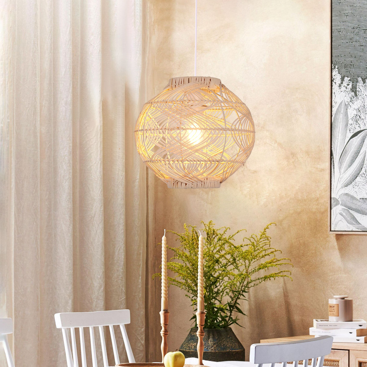 Lightsin Artisanal Rattan Pendant Light for Warm Interiors Lightsin UK 