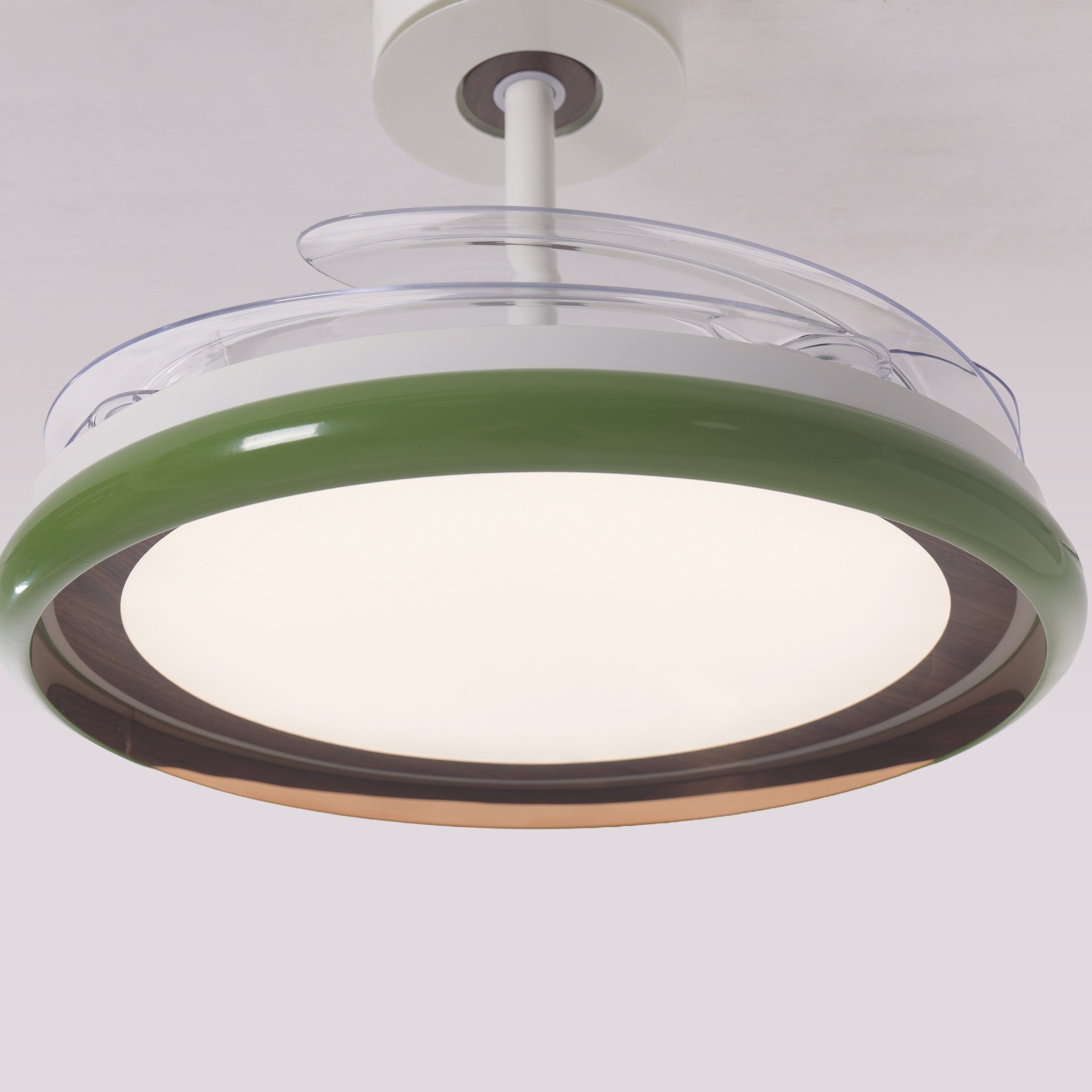 White 48 Inch Reversible LED Ceiling Fan Light with Remote Lightsin UK 