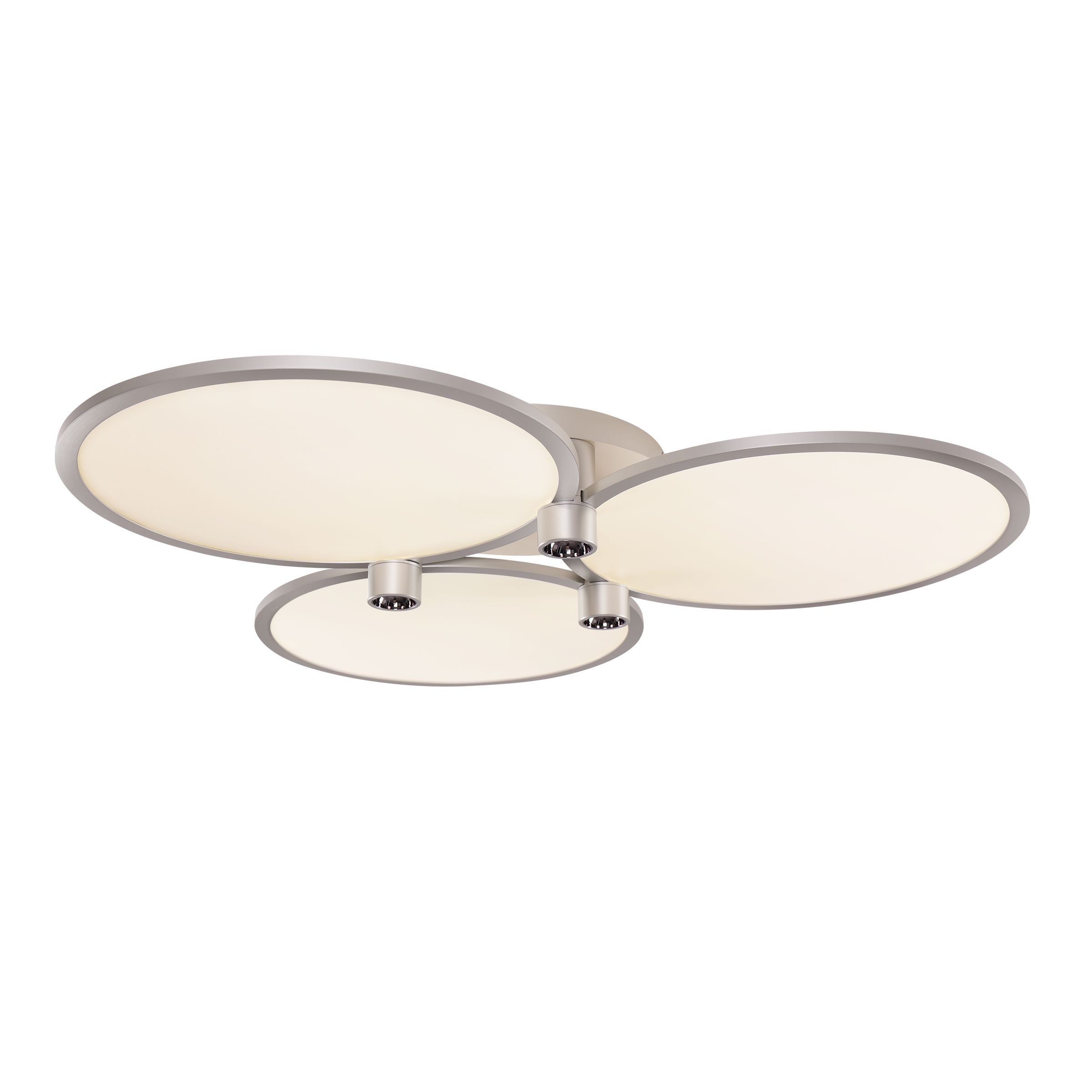 Lightsin Modern Three-Disk Silver/Gold Full Spectrum Ceiling Light Lightsin UK 