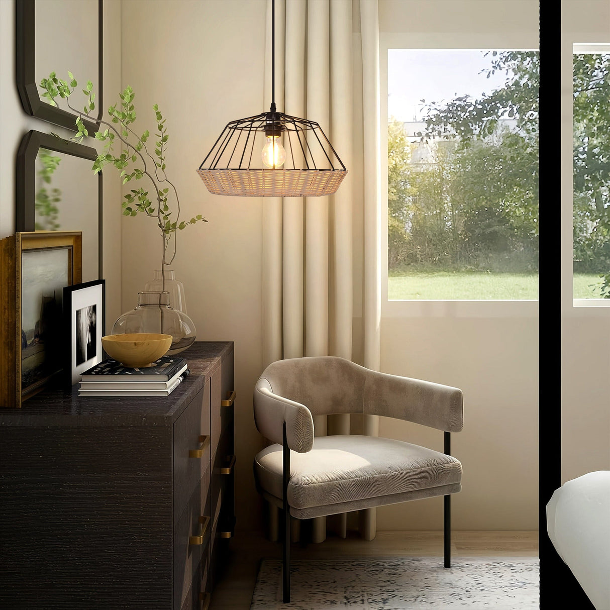 Lightsin Geometric Bamboo Pendant Light for a Touch of Natural Modernity Lightsin UK 