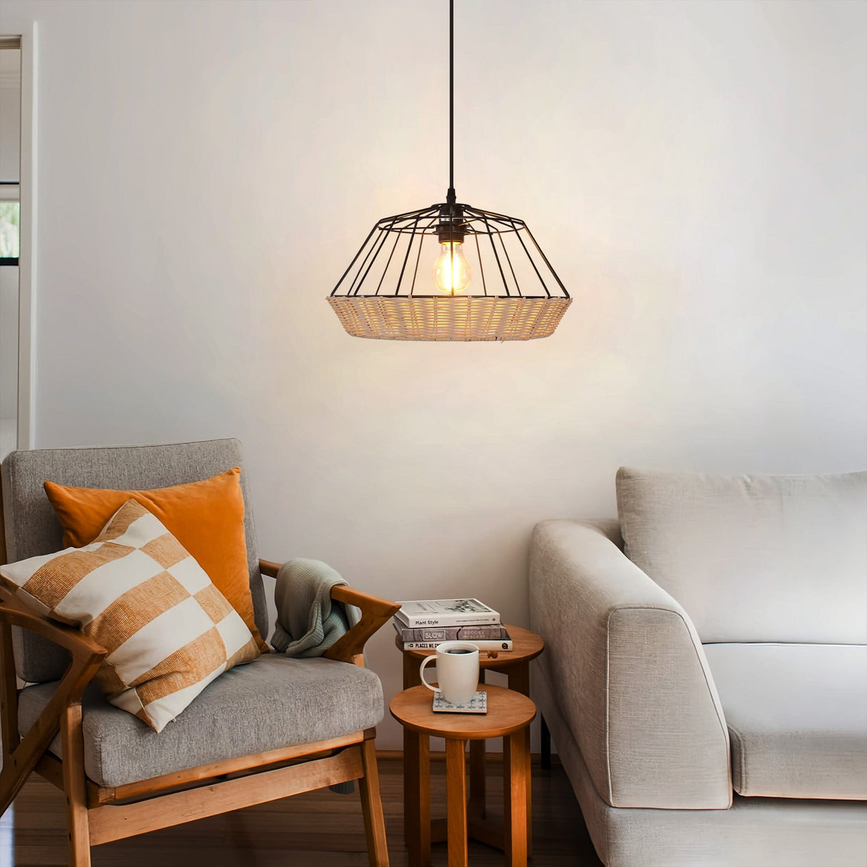 Lightsin Geometric Bamboo Pendant Light for a Touch of Natural Modernity Lightsin UK 