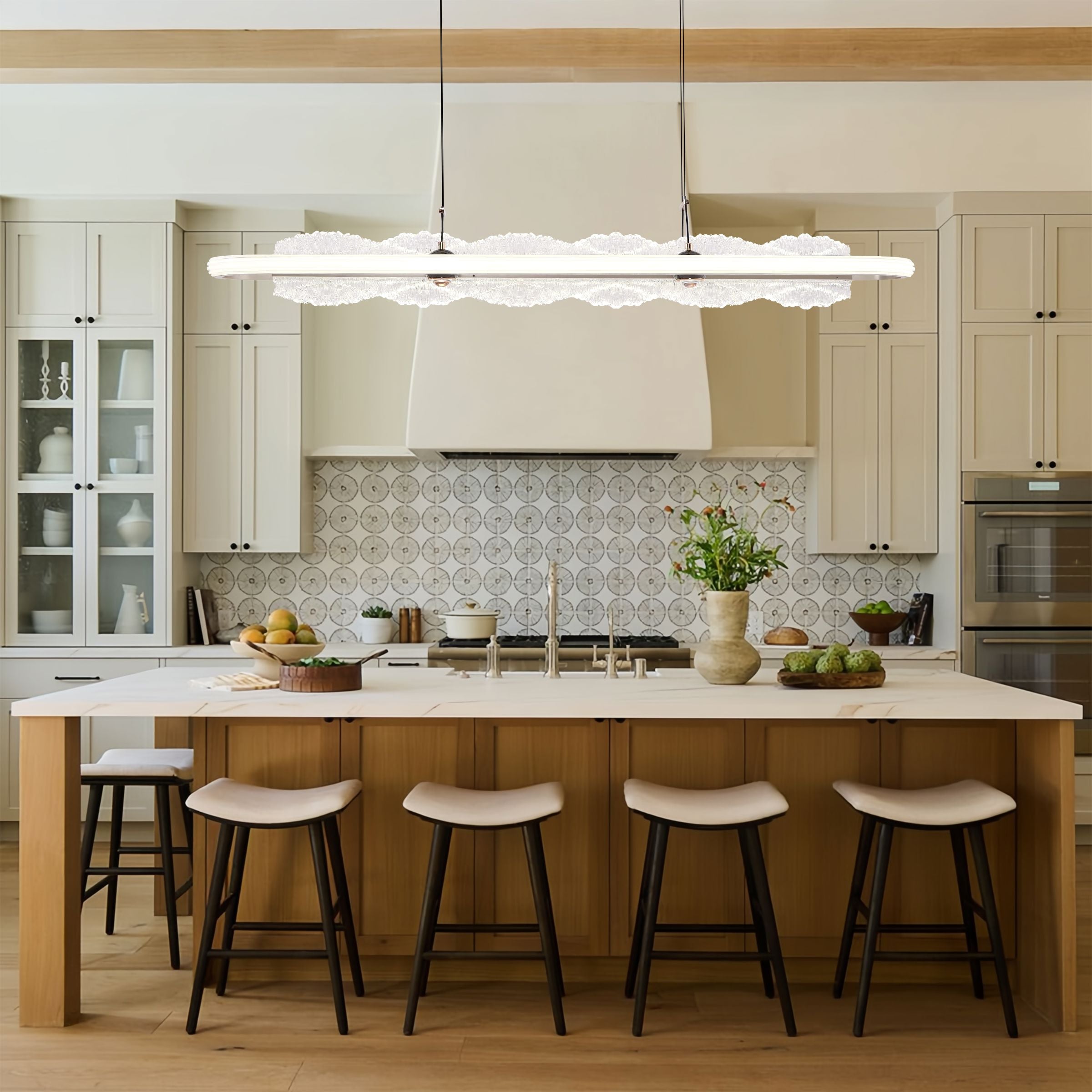 Lightsin Modern Aluminum and Acrylic Pendant Light for Dining Room Ceiling Lightsin UK 
