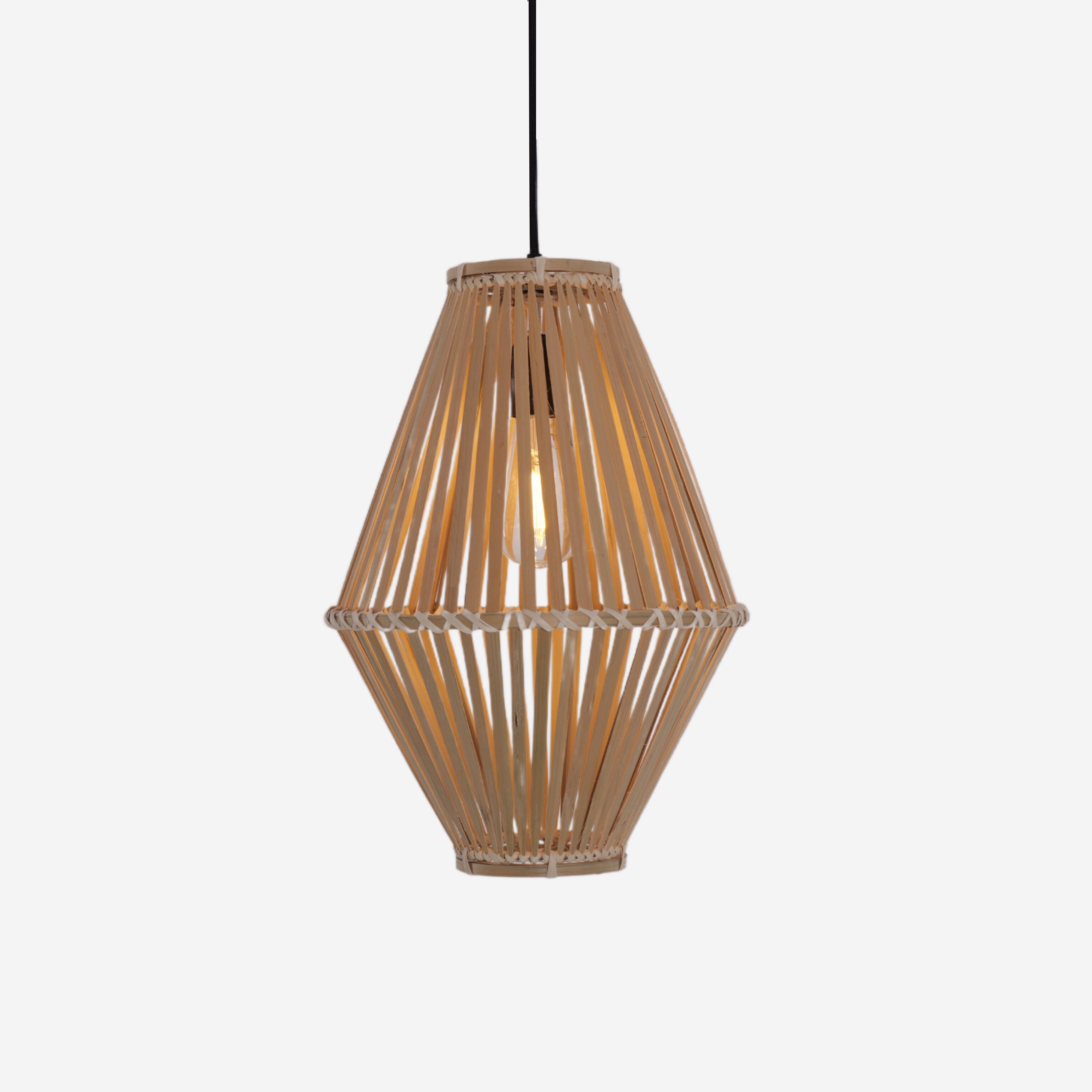 Lightsin Sustainable Geometric Bamboo Pendant Light Lightsin UK 
