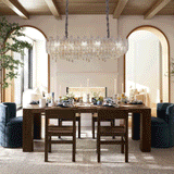 Lightsin Champagne Gold Crystal Leaf Chandelier Lightsin UK 