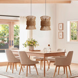 Lightsin Artisanal Handwoven Eco-Friendly Circular Pendant Light Lightsin UK 