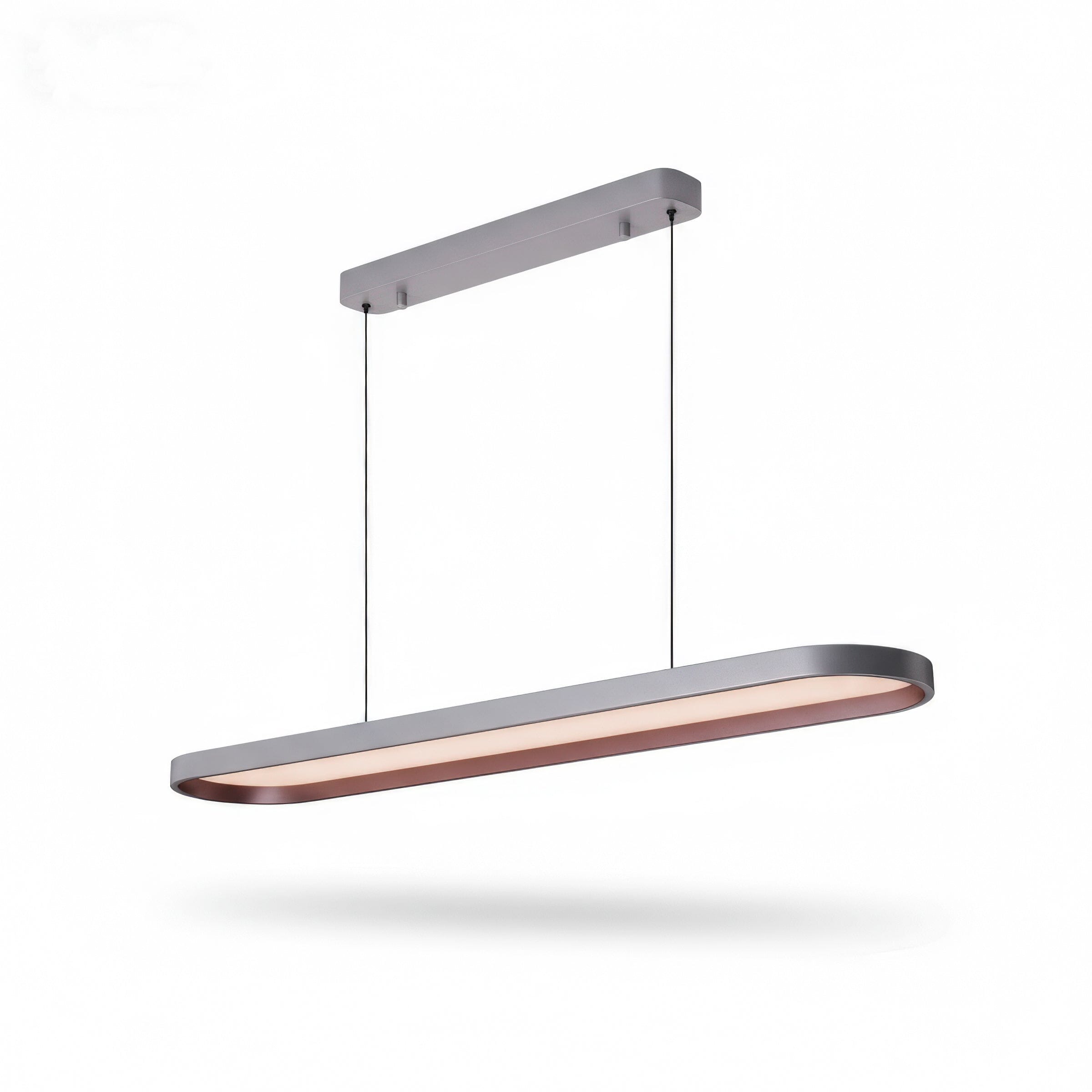 Lightsin Contemporary Gray-Brown Elliptical Dimmable Pendant Light Lightsin UK 