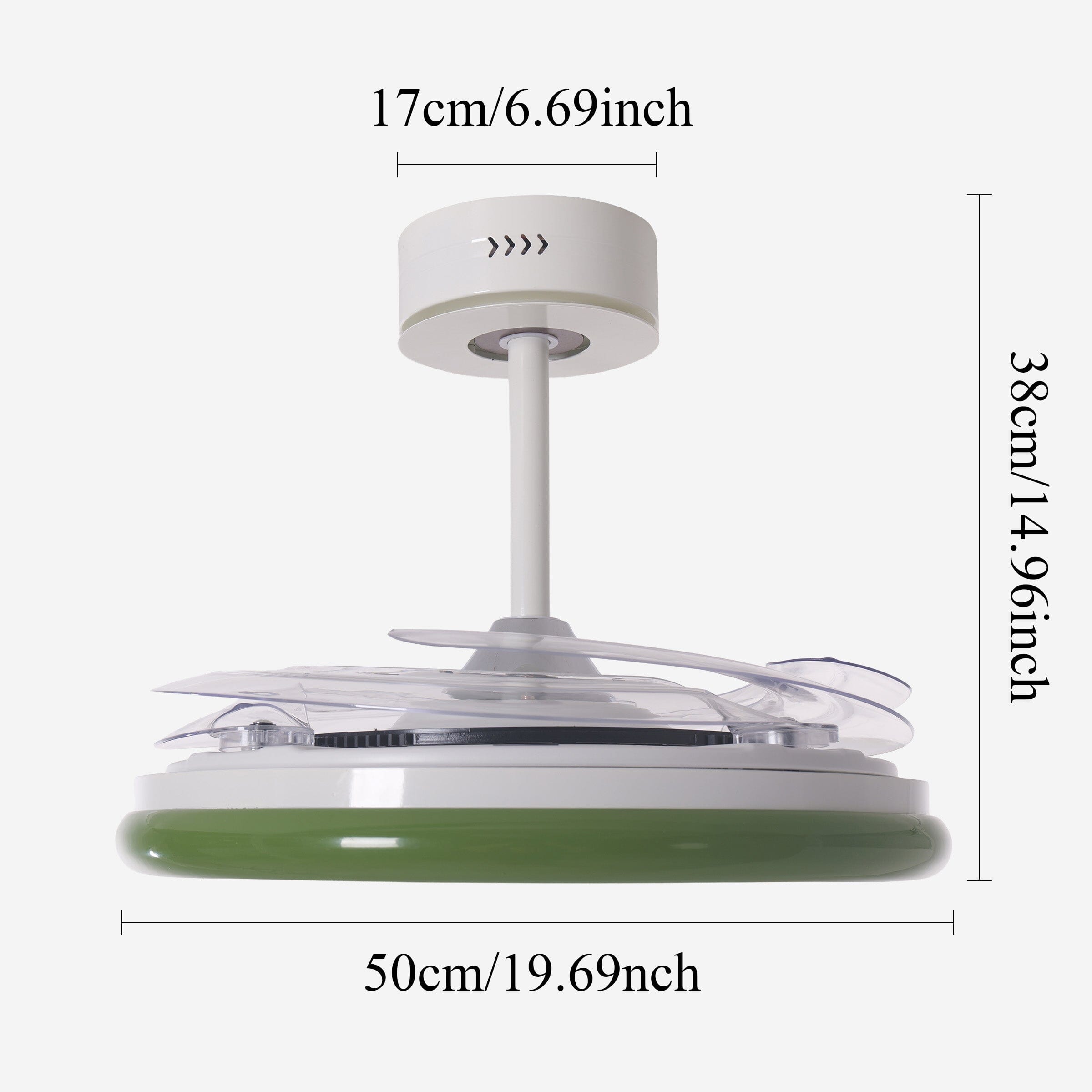 White 48 Inch Reversible LED Ceiling Fan Light with Remote Lightsin UK 