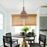Lightsin Natural Woven Grass Dome Pendant Light for Cozy Interiors Lightsin UK 