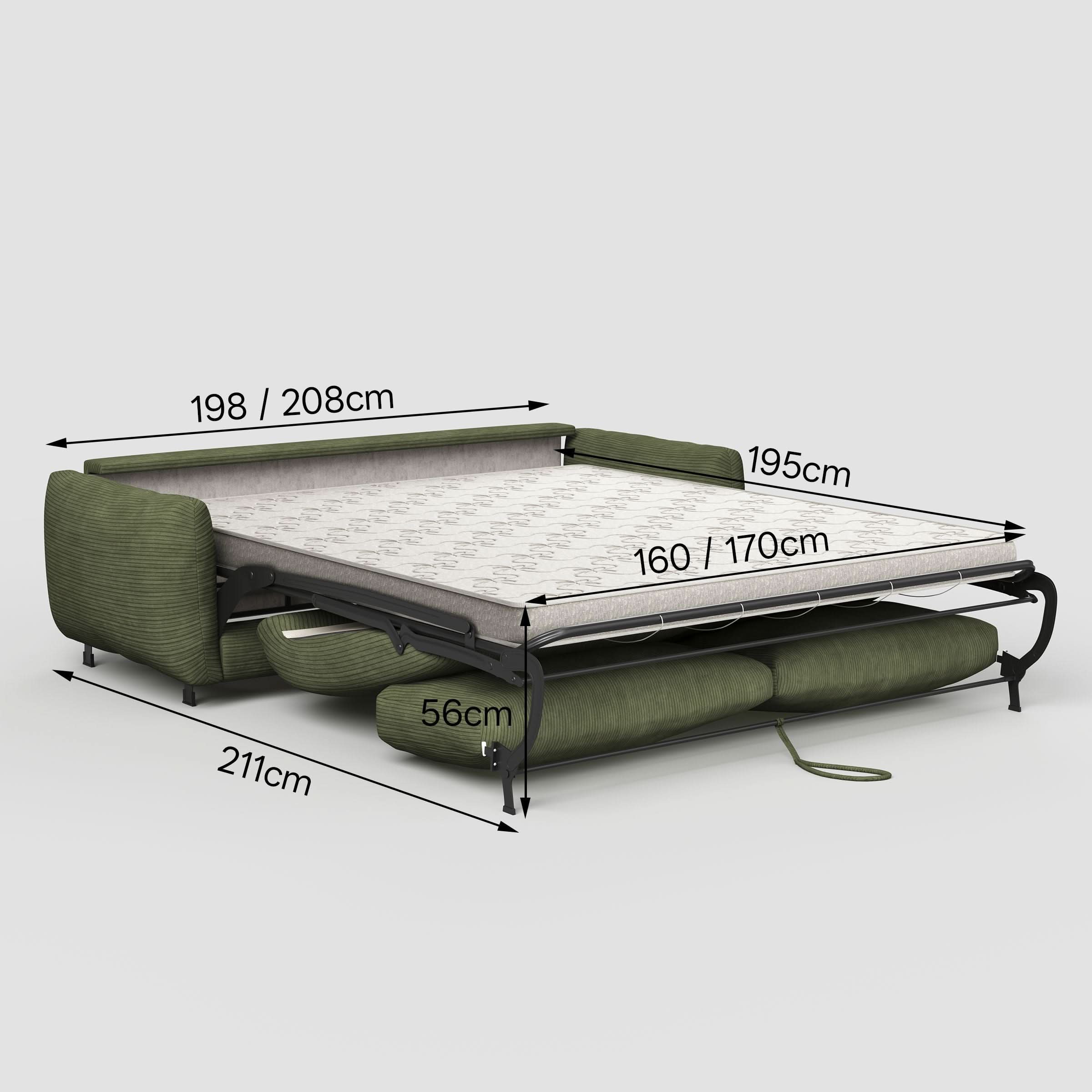 Cottonfy Small 2 Seater Sofa Bed Foldable Space Saving Sofa for UK Homes Sofa Beds Cottonfy UK 