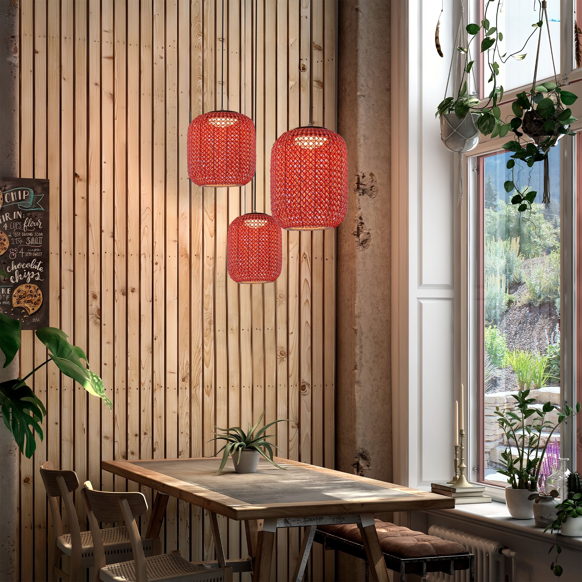 Lightsin Designer High-End Handwoven Multi-Light Outdoor Pendant Light Lightsin UK 