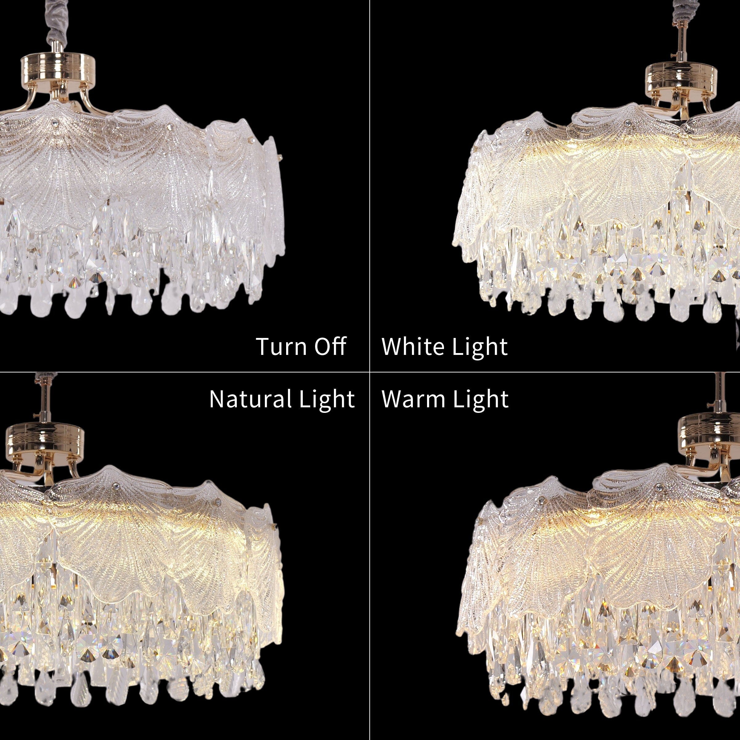 Lightsin Opulent Gold Chandelier Ceiling Light with Crystal Accents Lightsin UK 
