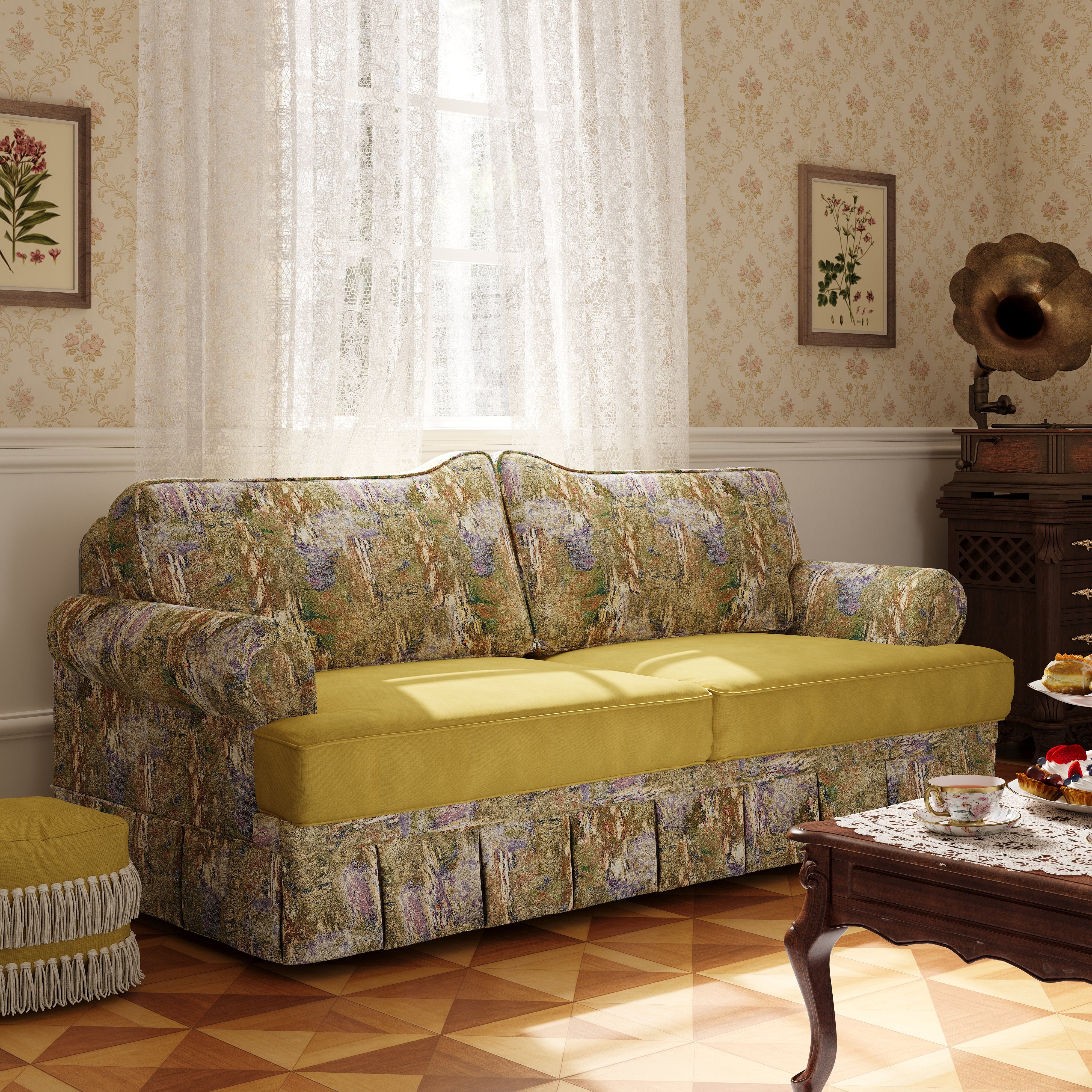Cottonfy Kensington Chesterfield Style Retro Sofa with Storage Cottonfy UK 